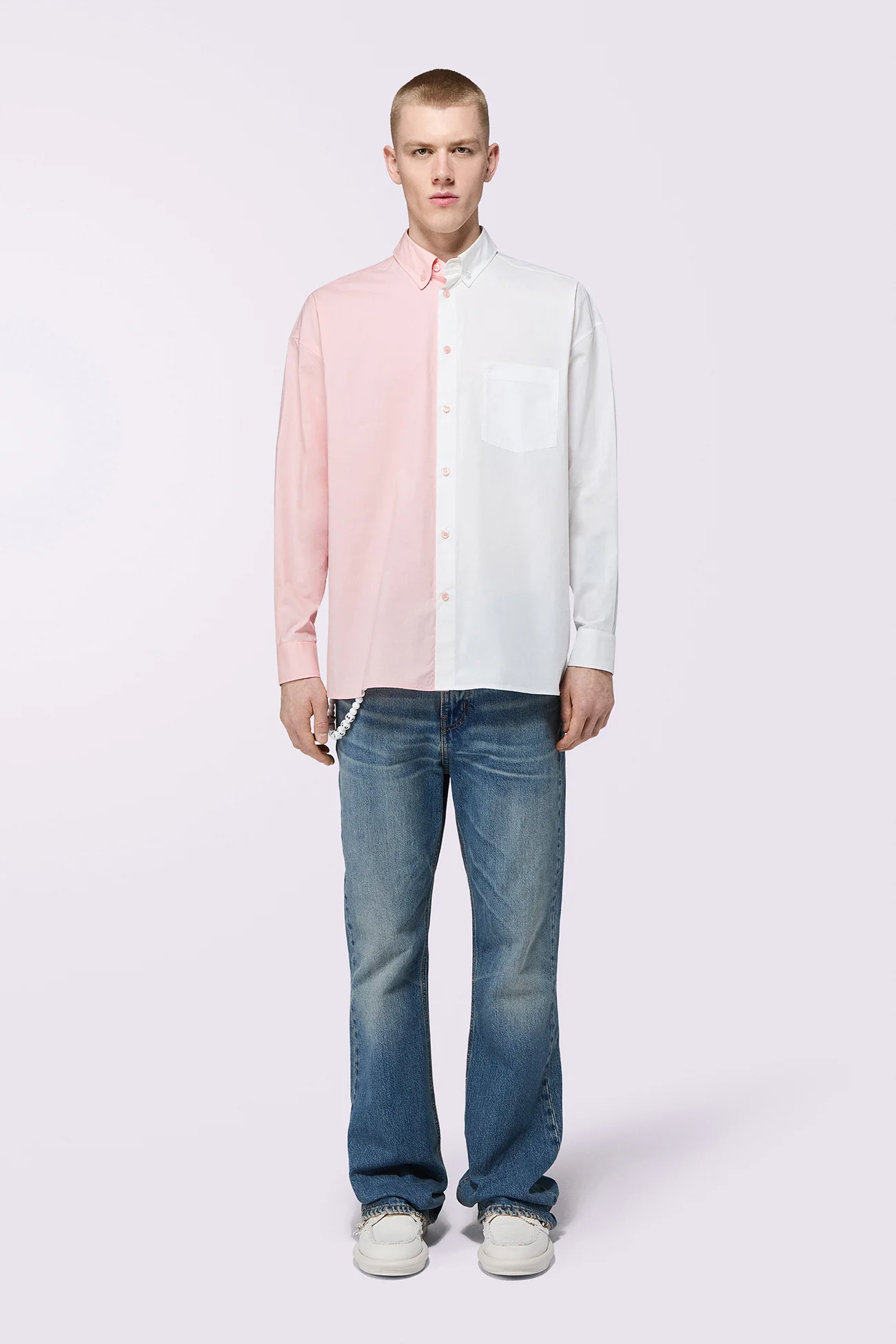 Open Back Shirt Pink - Image 2