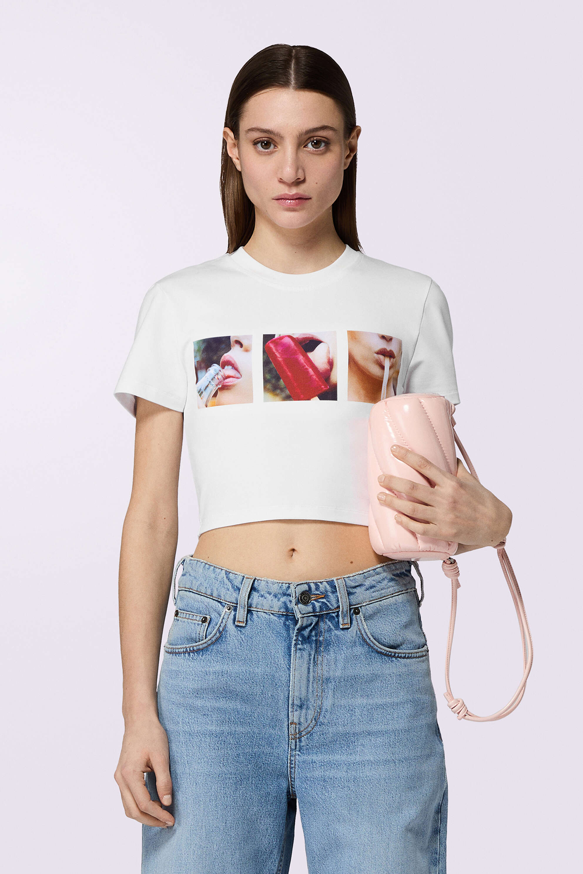 Popsicle Crop T-Shirt White - Image 2