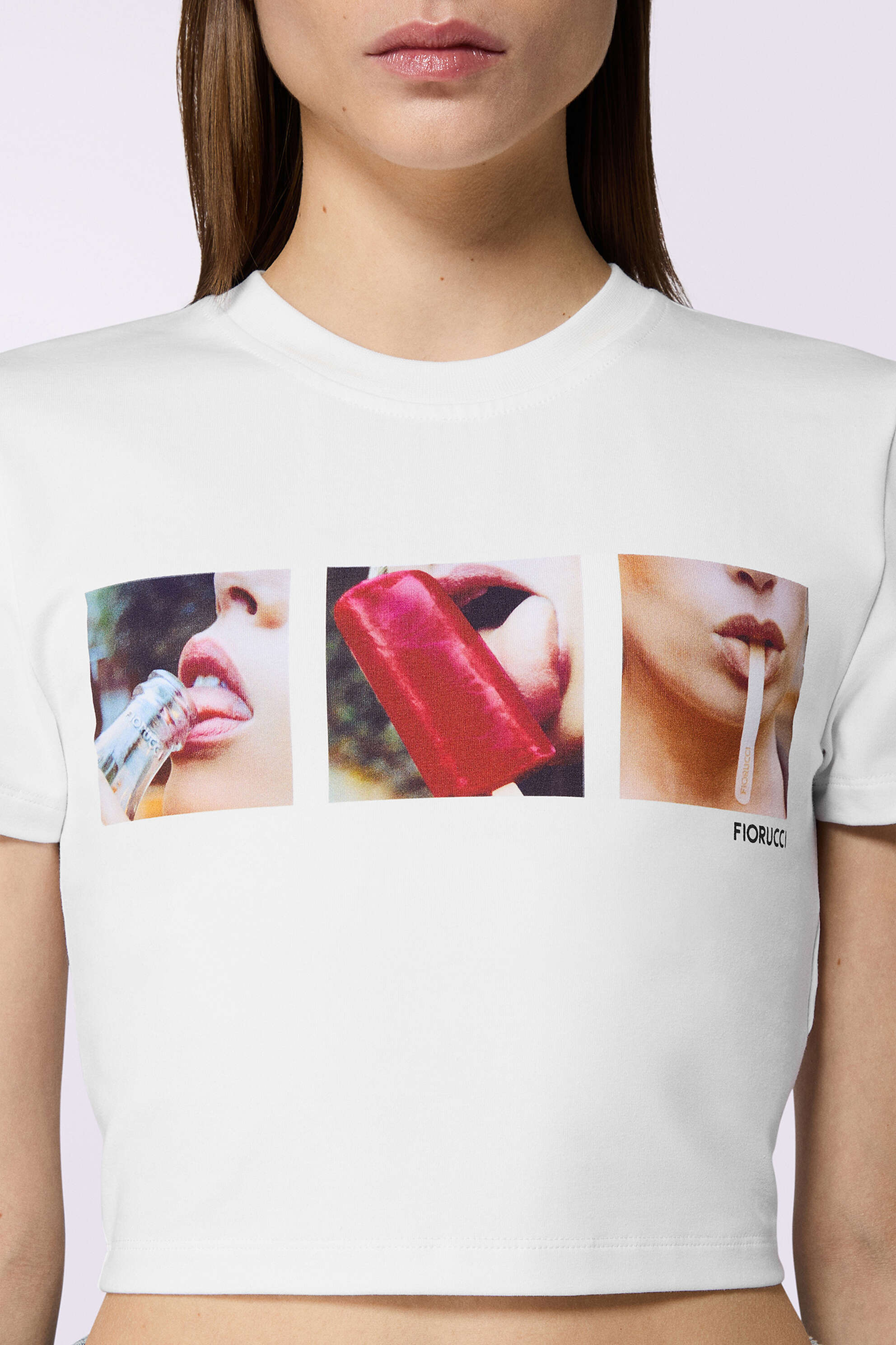 Popsicle Crop T-Shirt White - Image 4