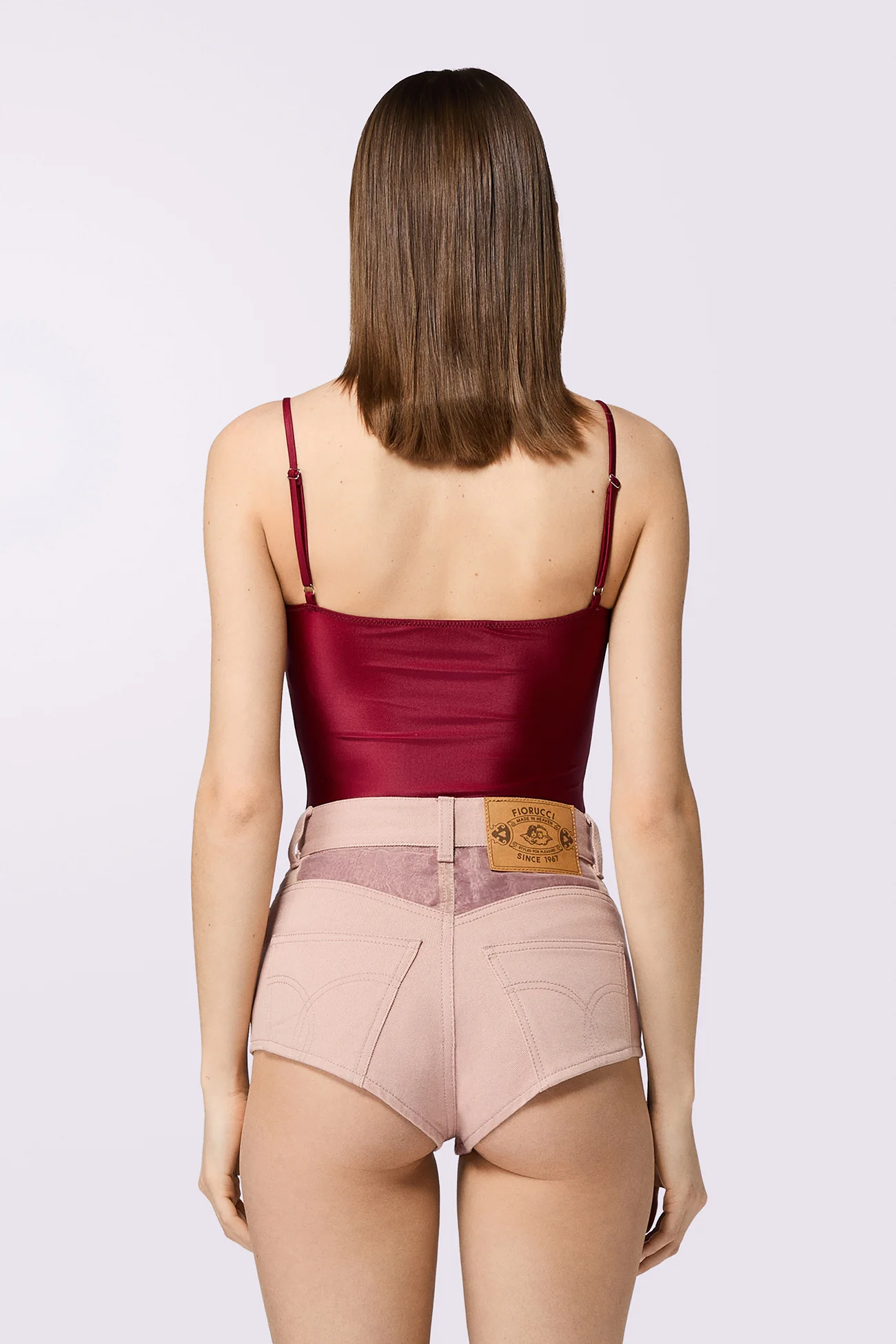 Strappy Bodysuit Burgundy - Image 3