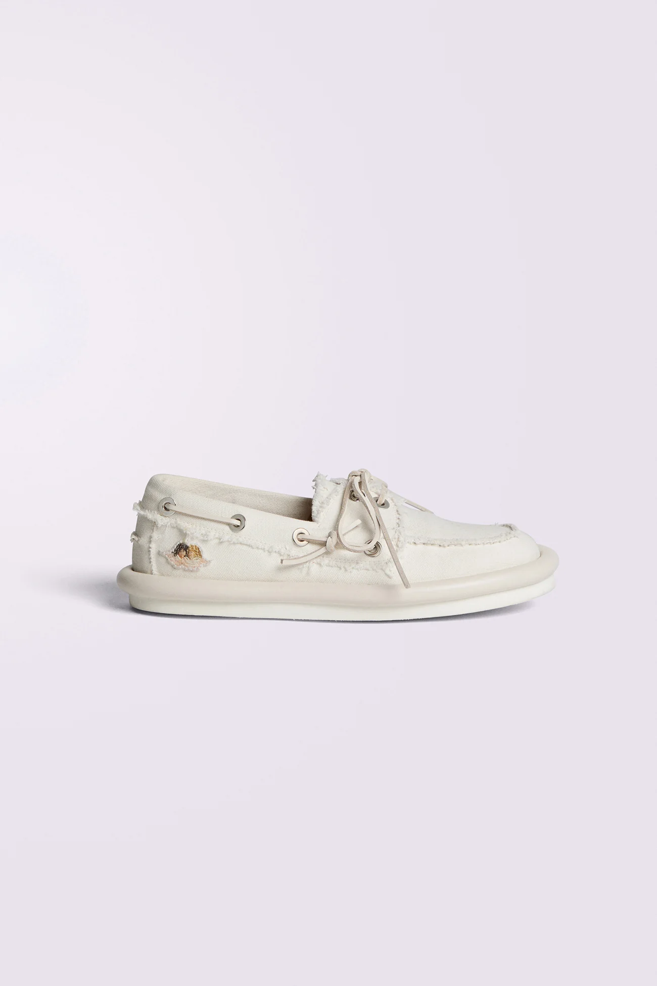 Women's Angels Patch Boat Shoes White