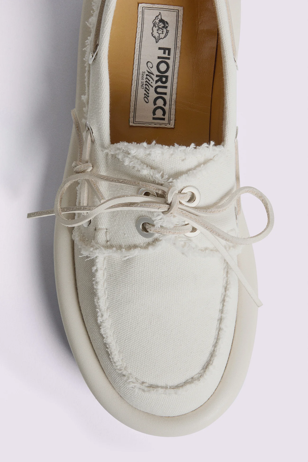 Women's Angels Patch Boat Shoes White - Image 5