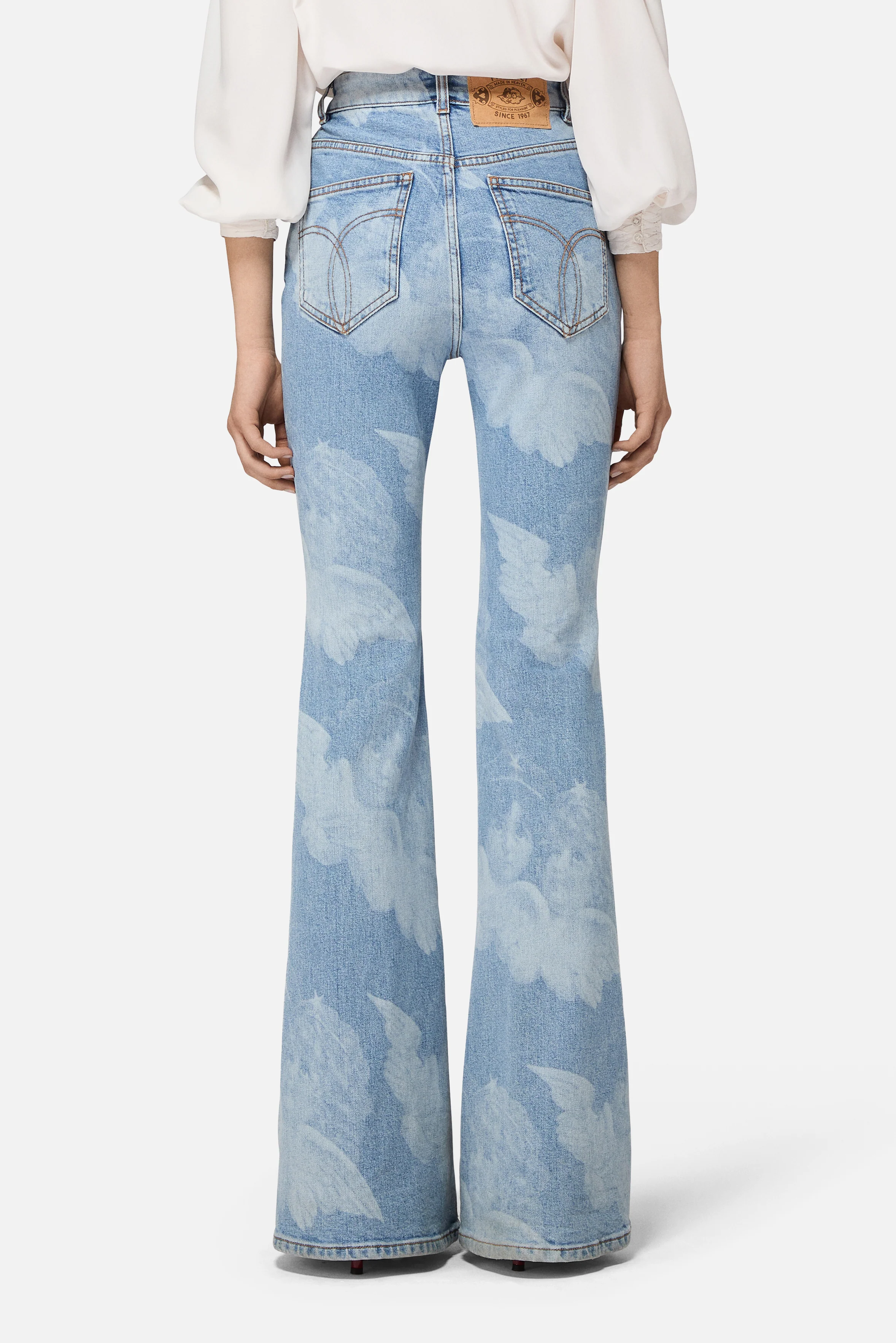 Angel Skinny Flared Jeans Blue - Image 4