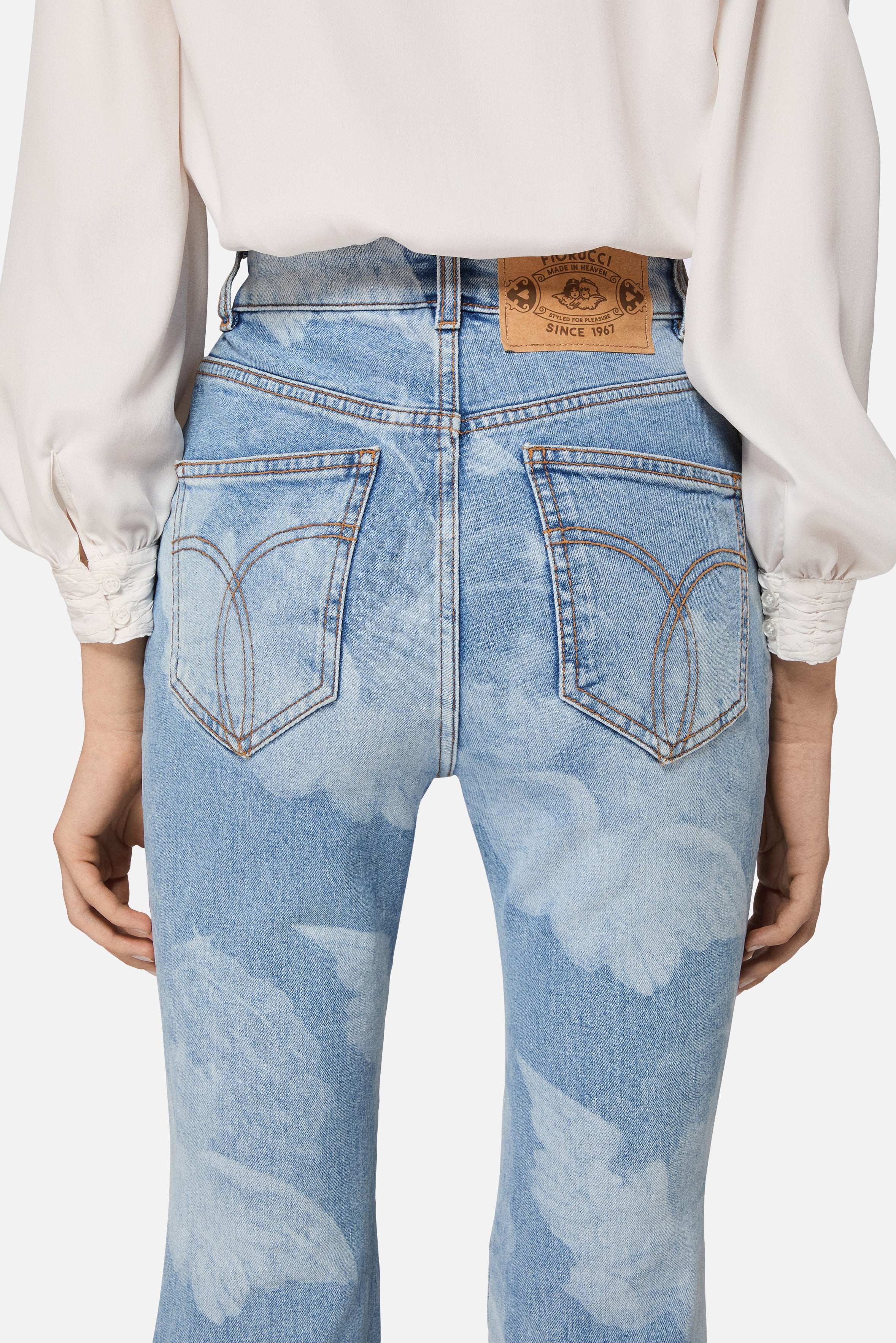 Angel Skinny Flared Jeans Blue - Image 5