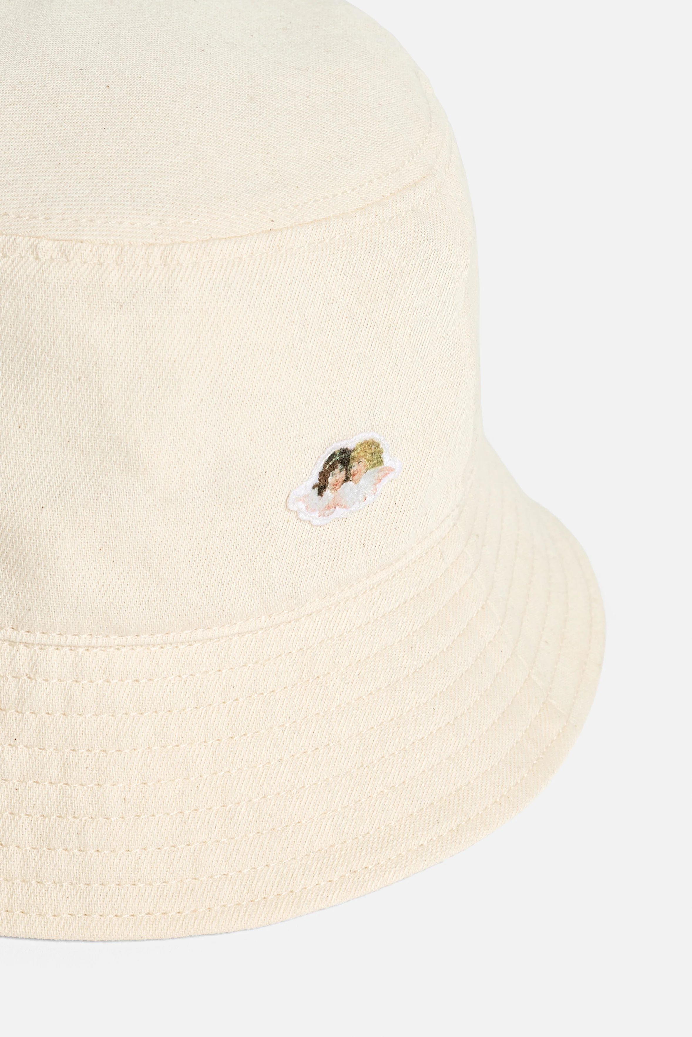 Angels Patch Bucket Hat Cream - Image 3