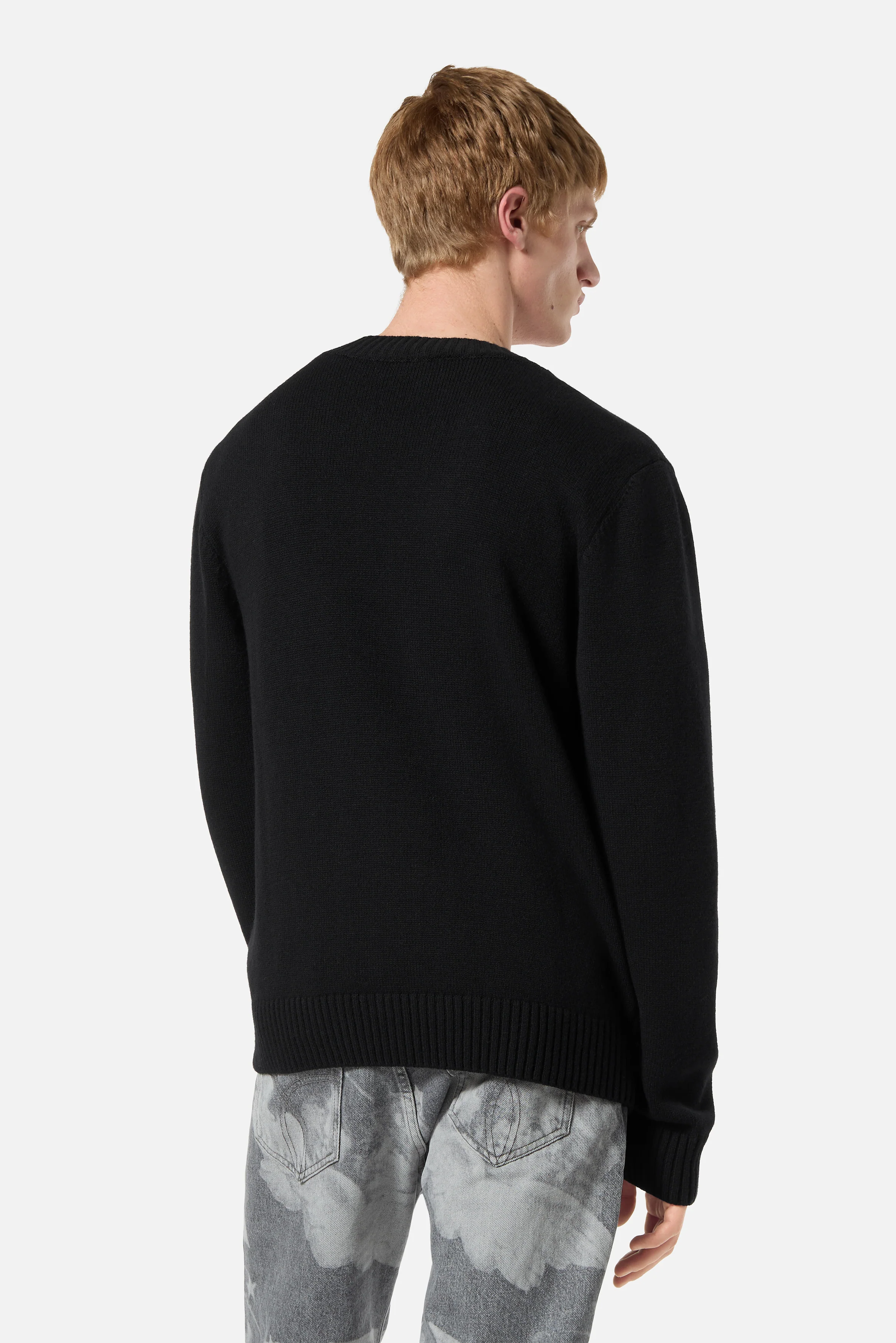Angels Patch Knit Cardigan Black - Image 4