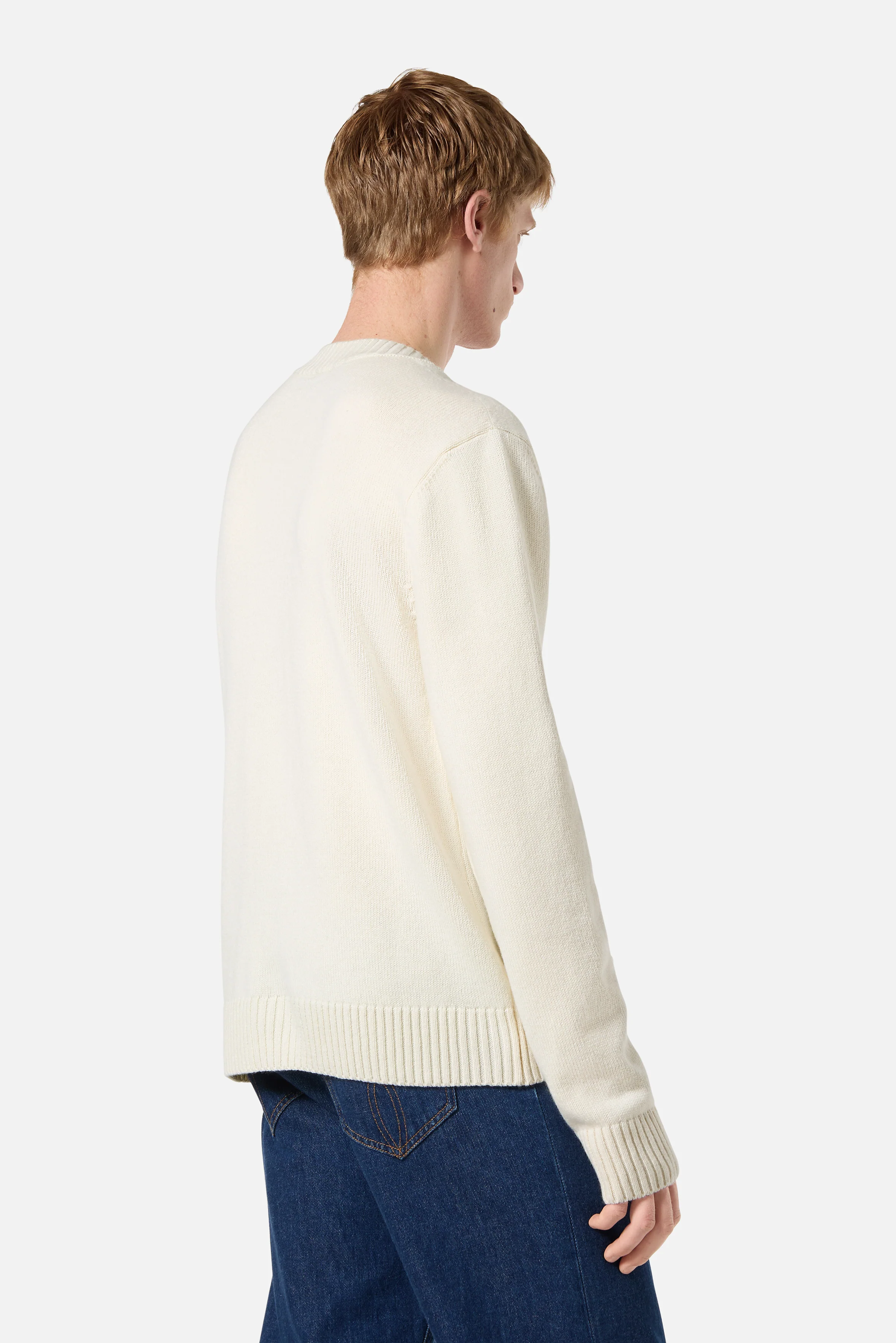 Angels Patch Knit Cardigan Cream - Image 5