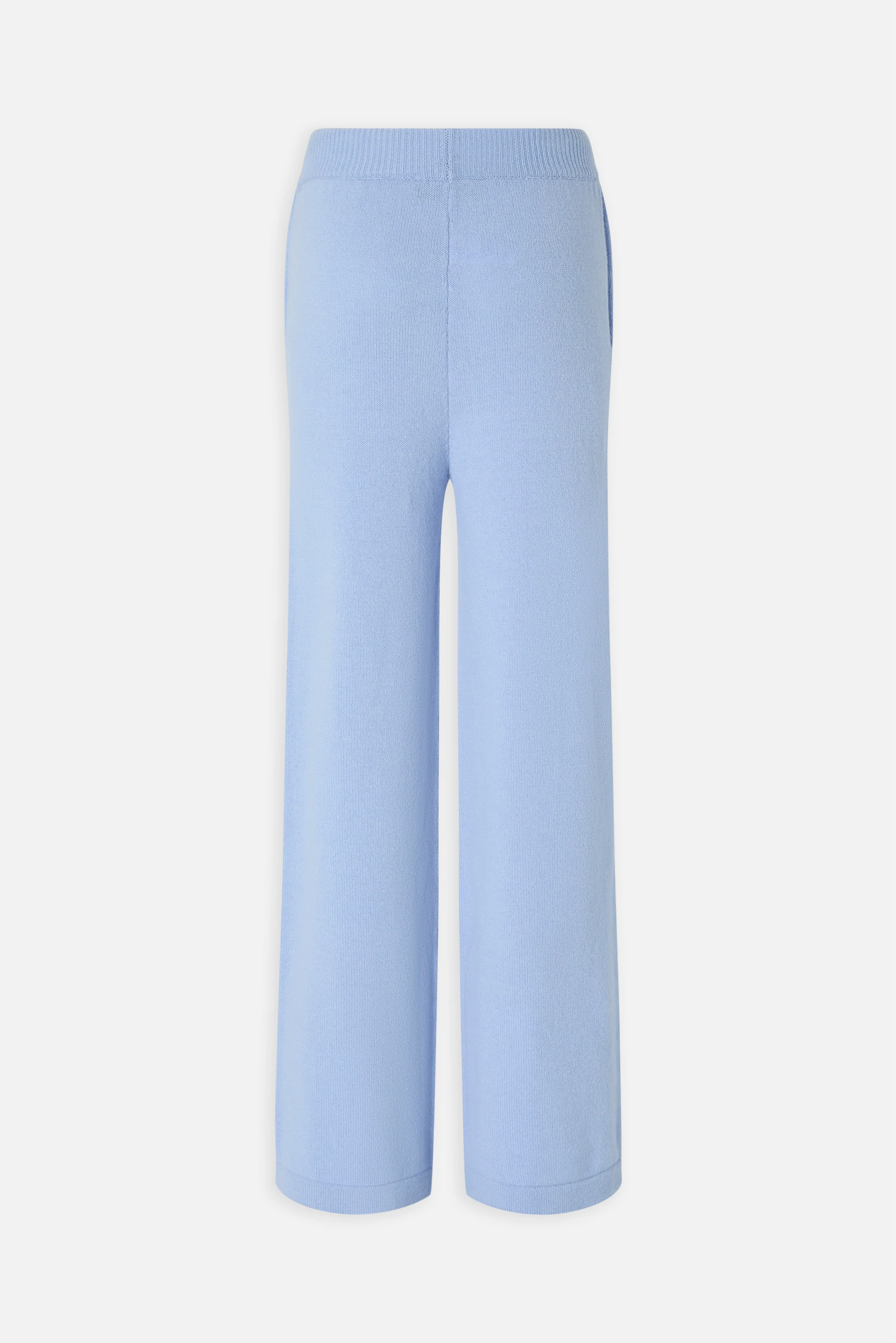 Angels Patch Knit Trousers Light Blue - Image 3
