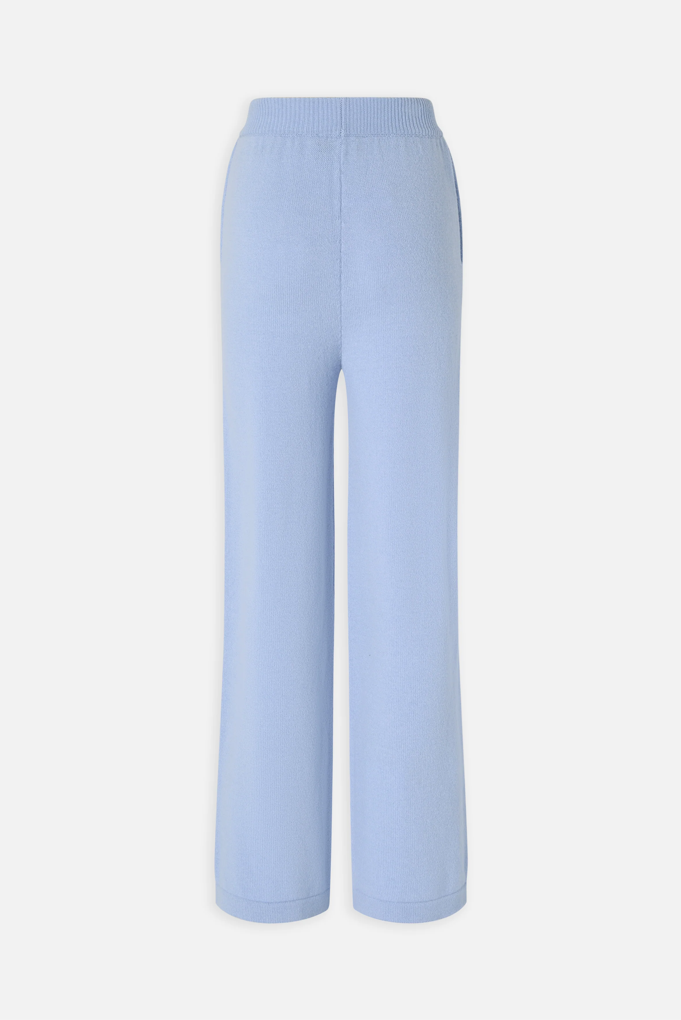 Angels Patch Knit Trousers Light Blue - Image 5