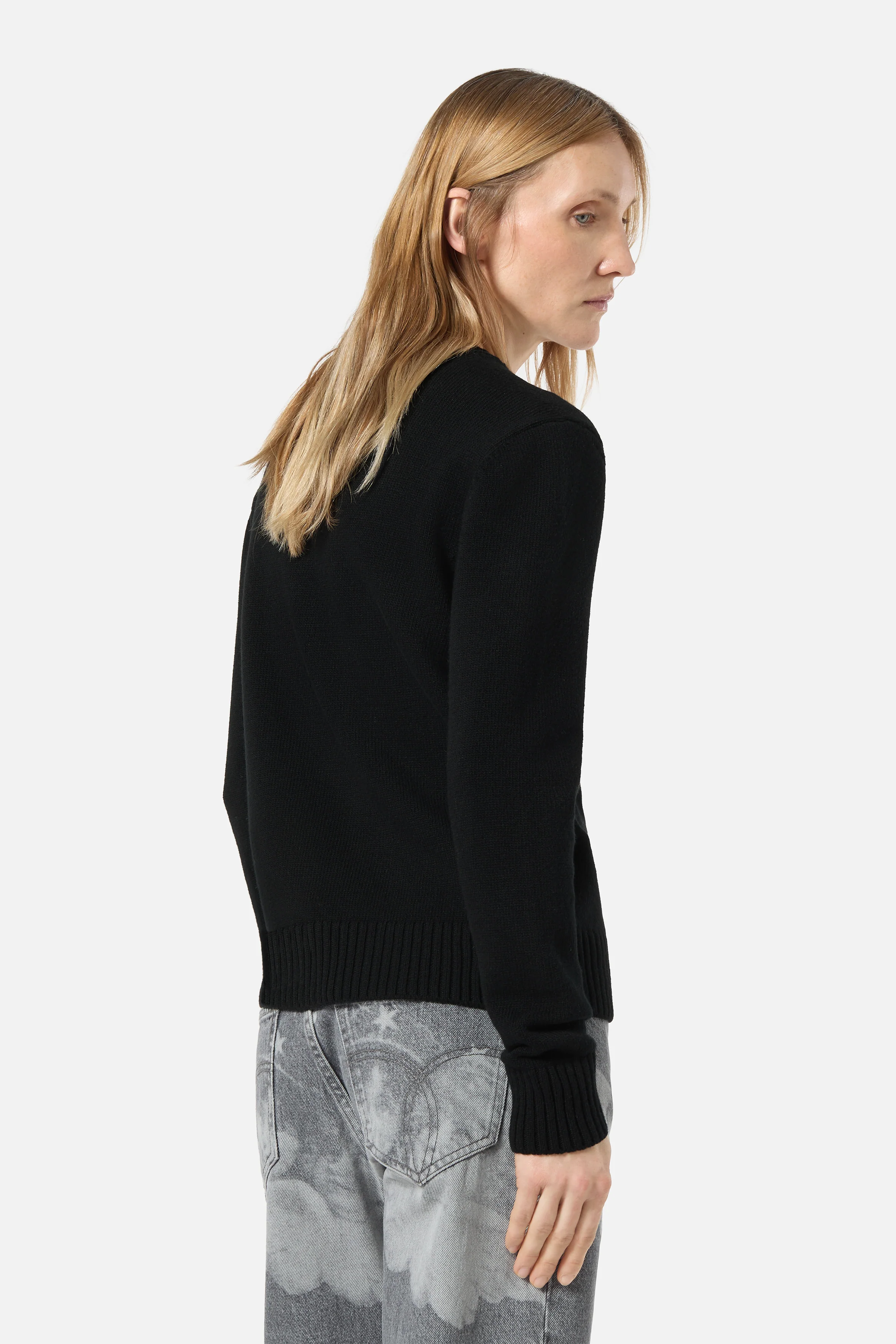Angels Patch Merino Jumper Black - Image 4