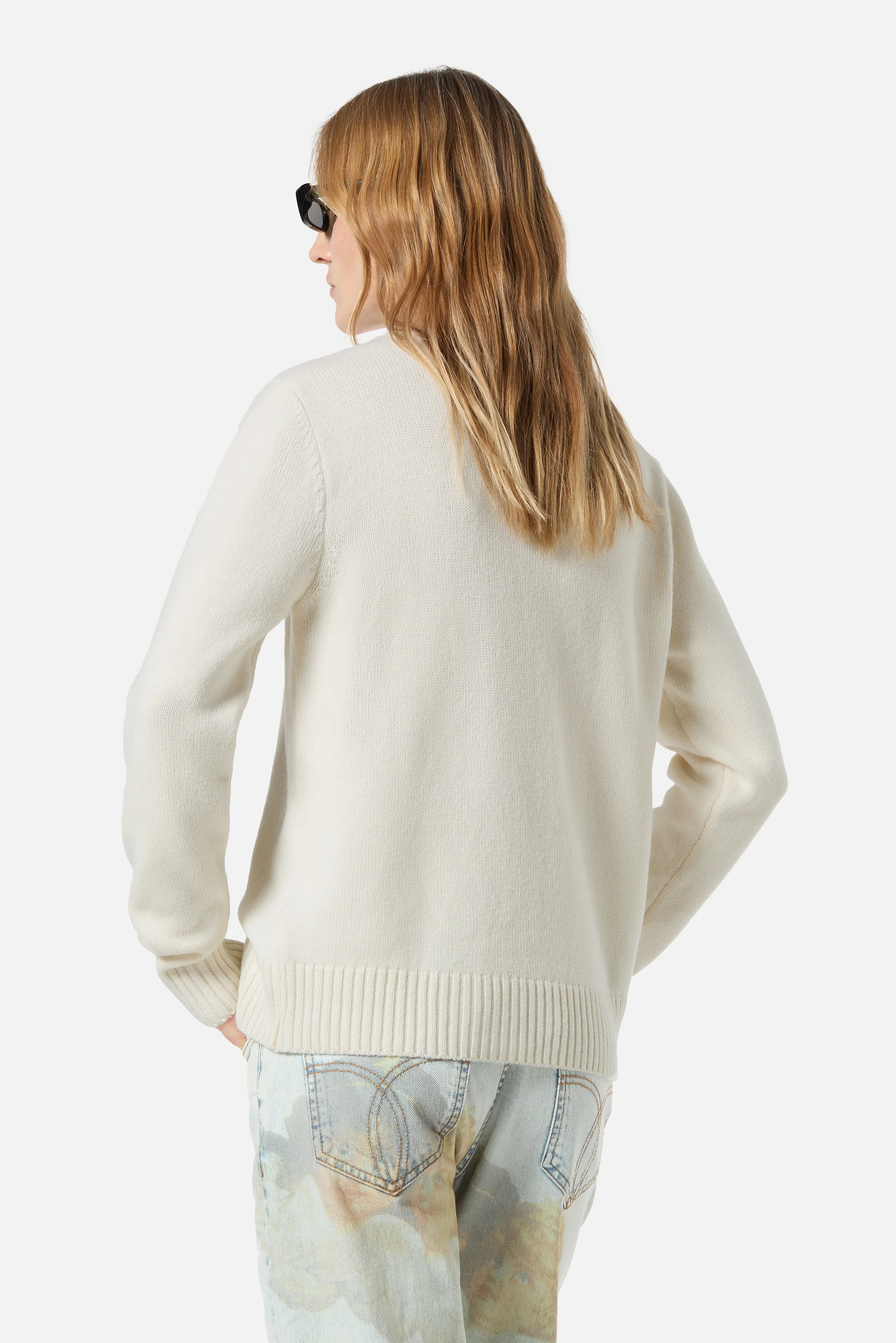 Angels Patch Merino Jumper Cream - Image 4