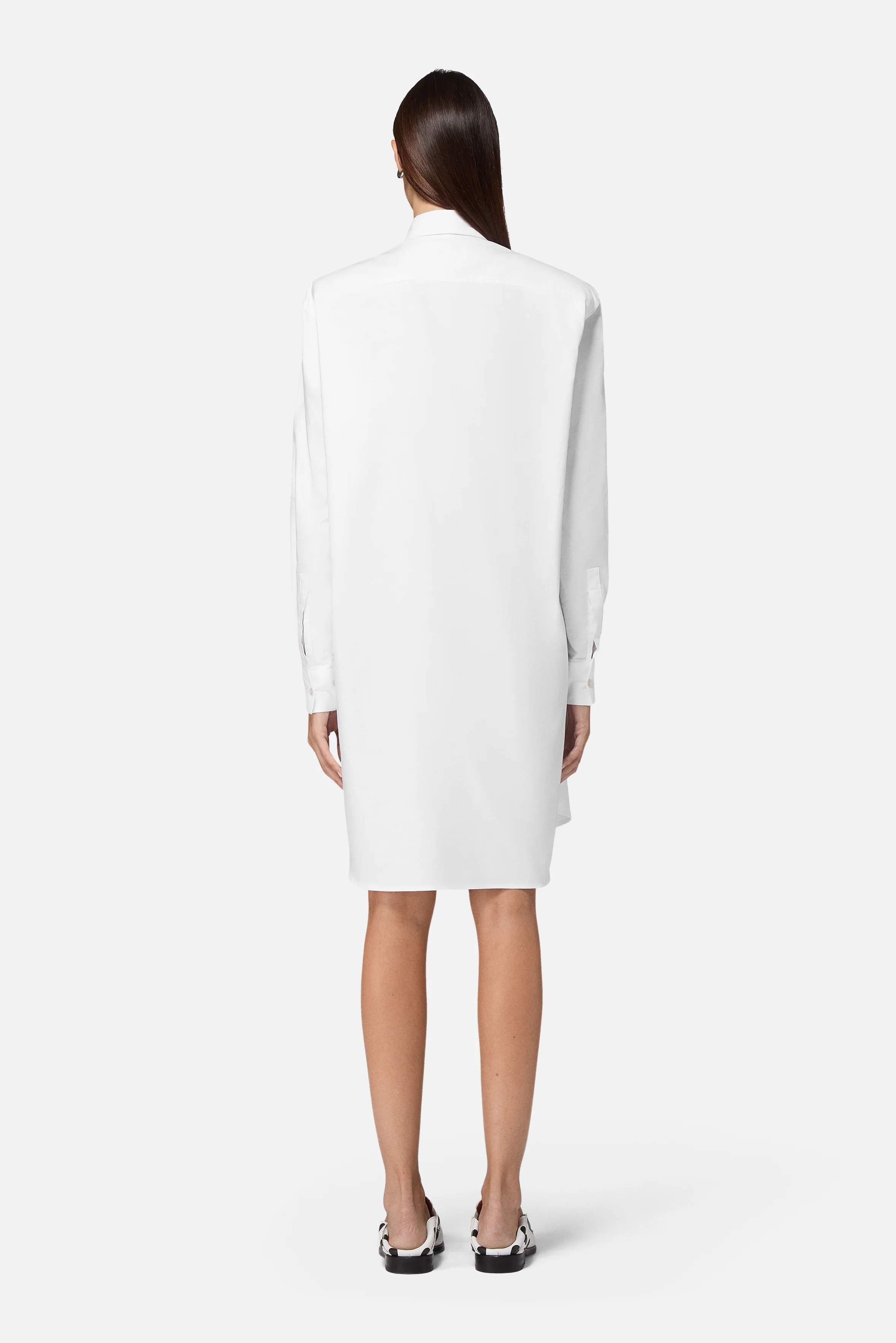 Angels Patch Midi Shirt Dress White - Image 4