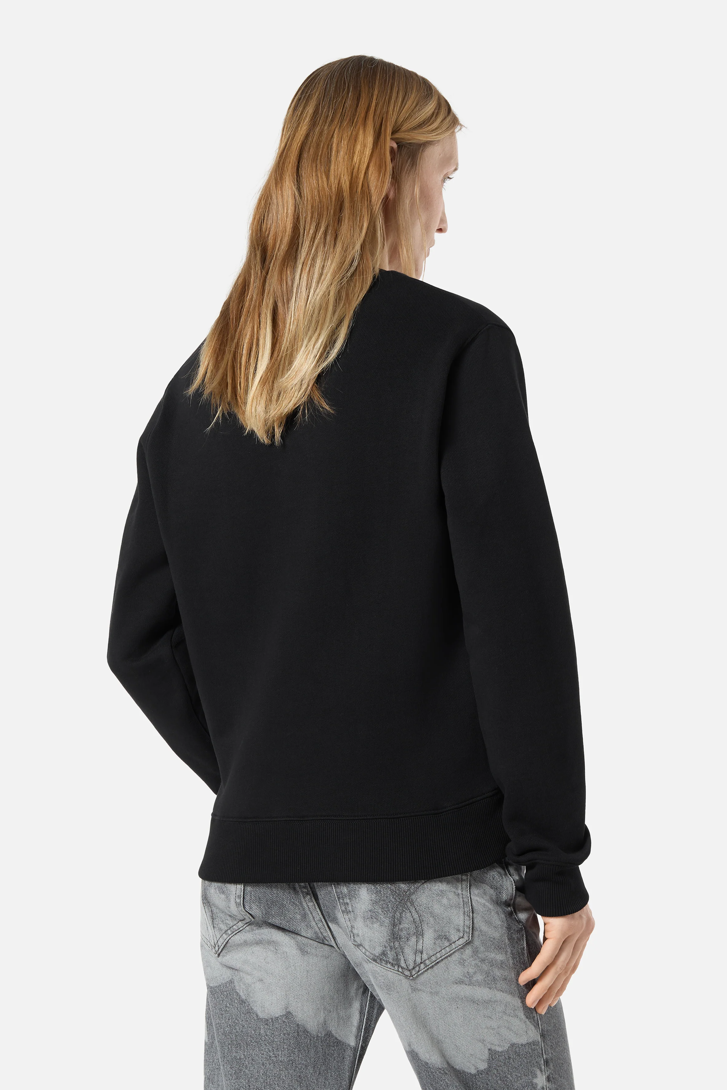 Angels Patch Regular Sweatshirt Black - Image 5