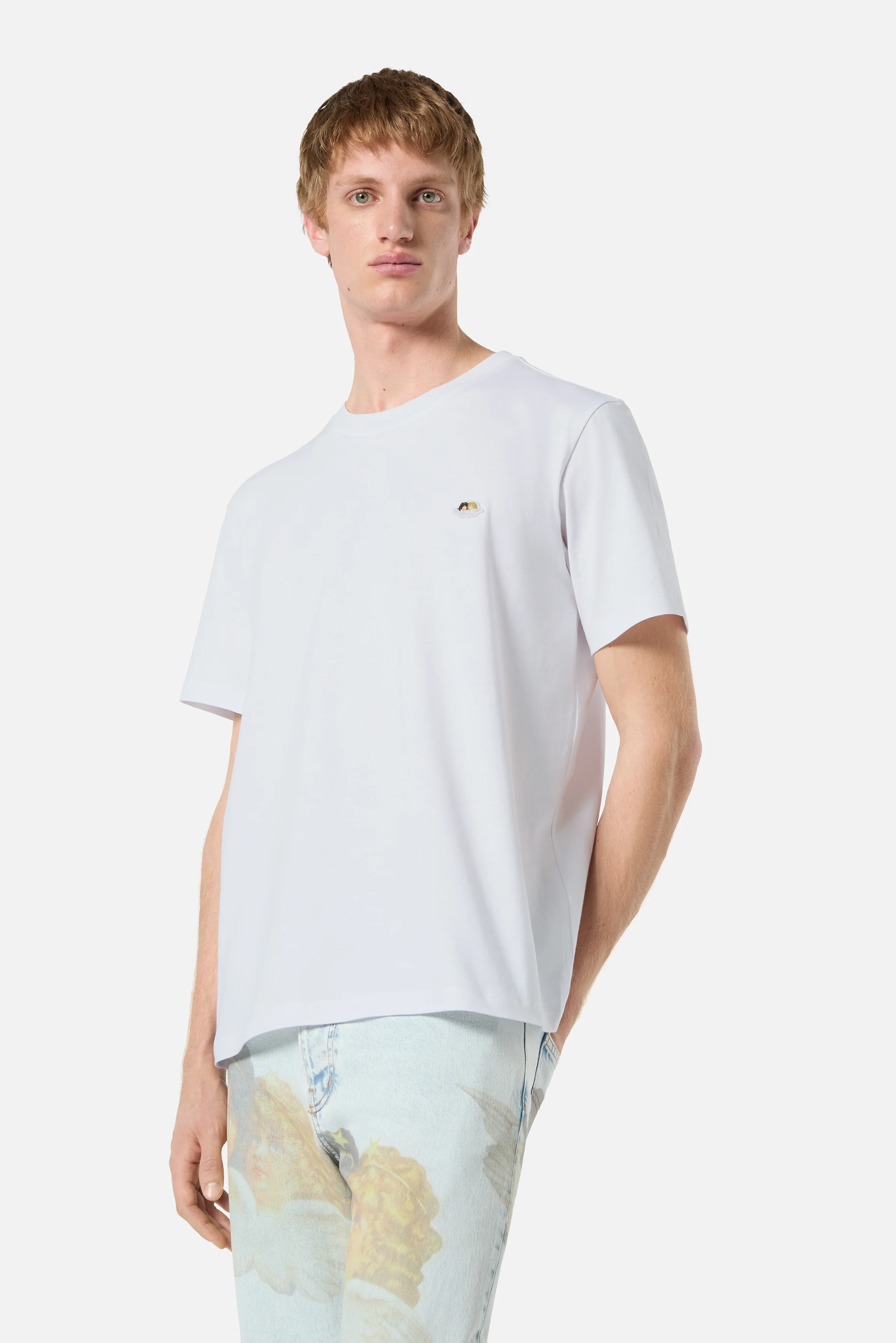 Angels Patch Regular T-Shirt White - Image 4