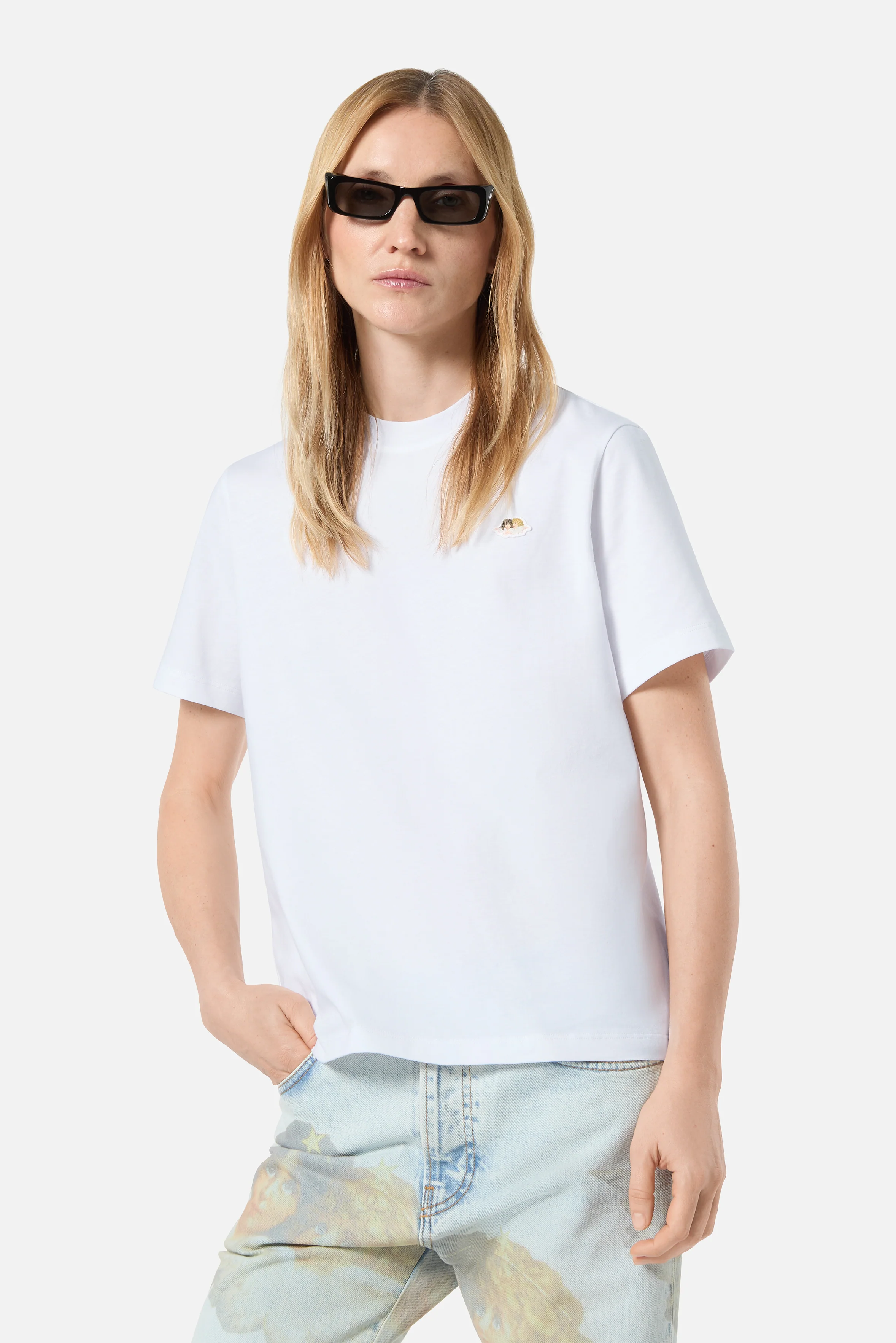 Angels Patch Regular T-Shirt White - Image 4