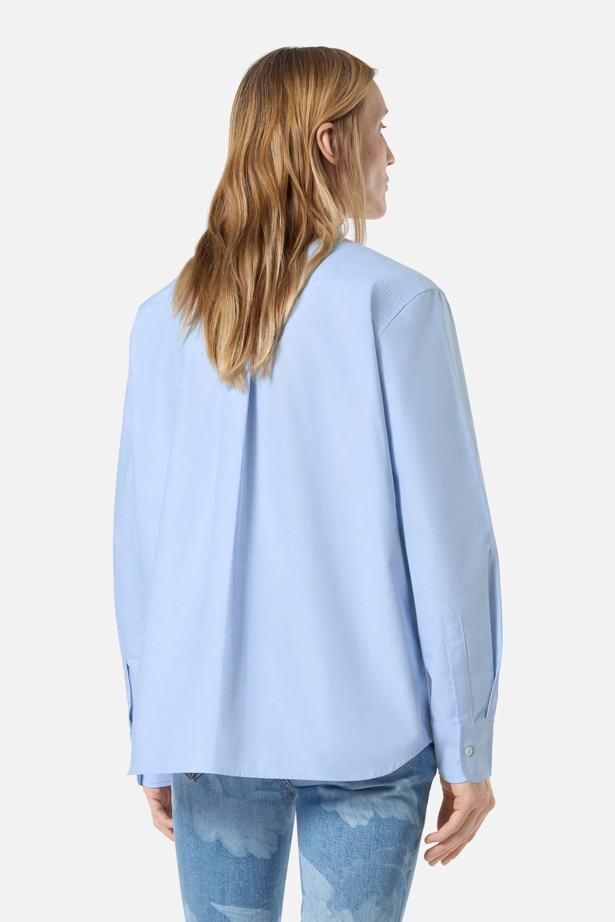 Angels Patch Relaxed Shirt Light Blue - Image 5