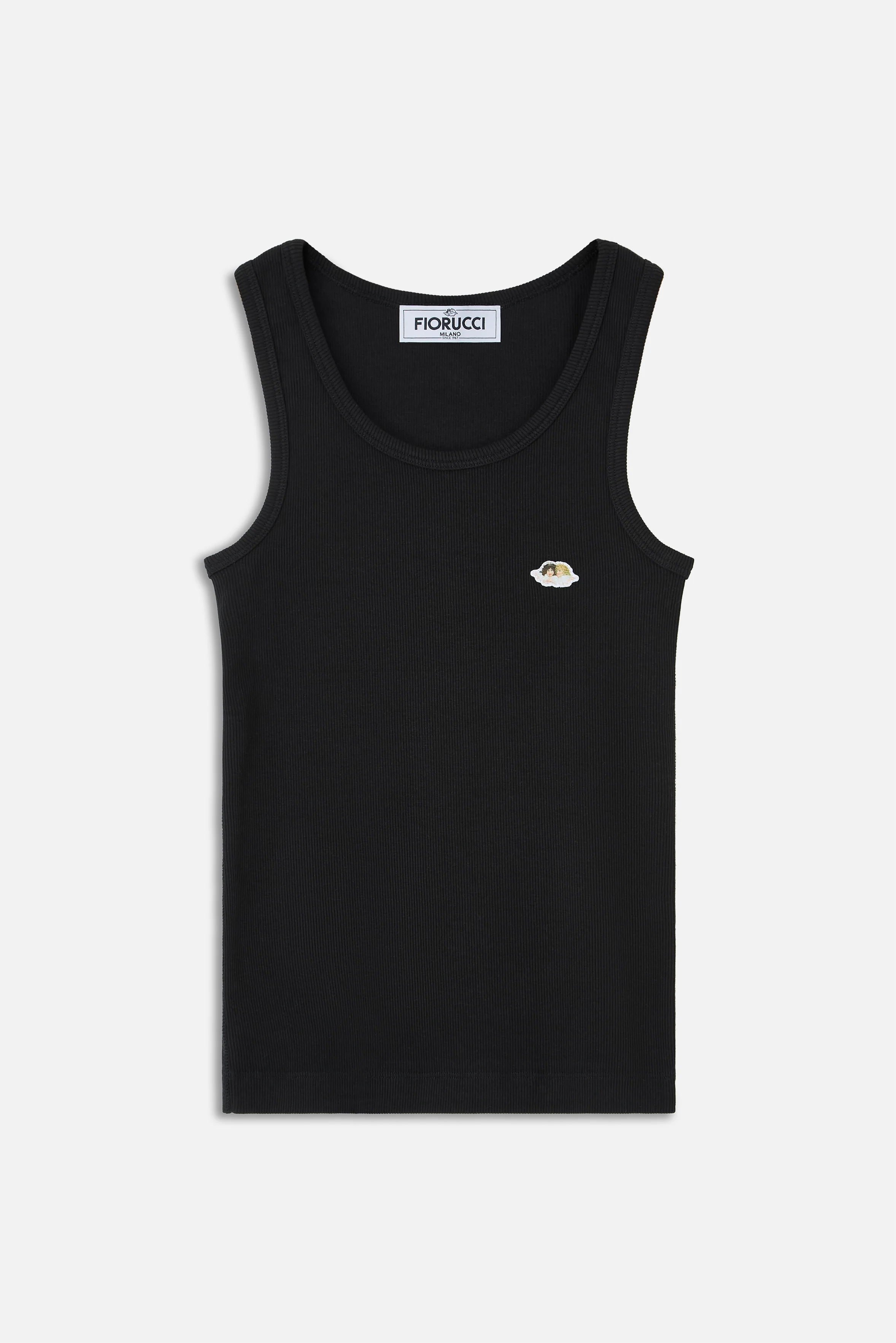 Angels Patch Tank Top Black