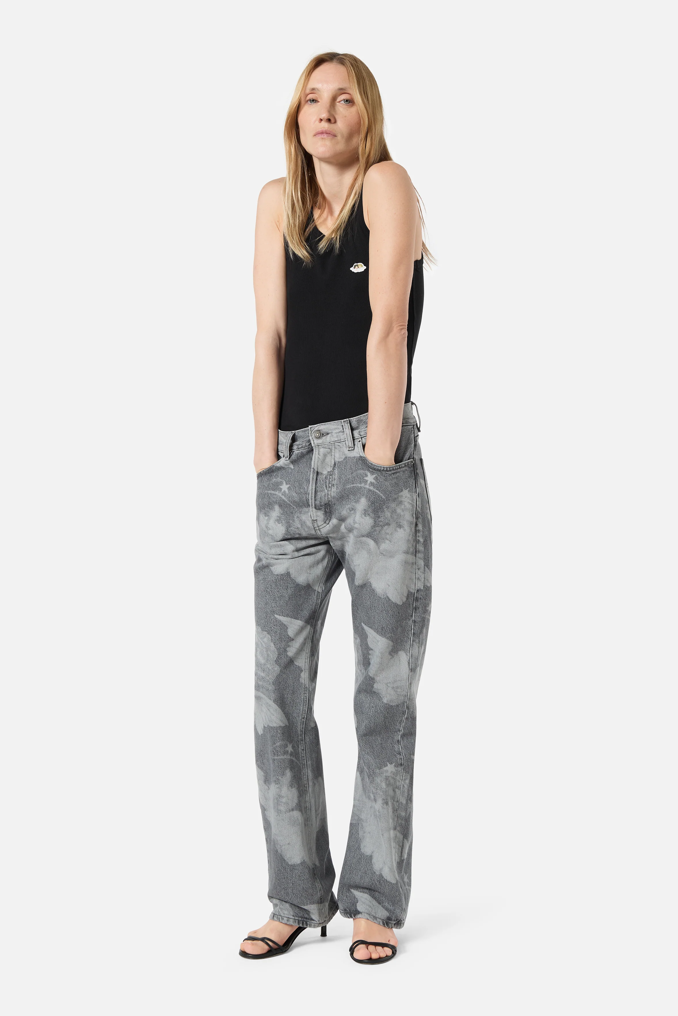 Angels Patch Tank Top Black - Image 3