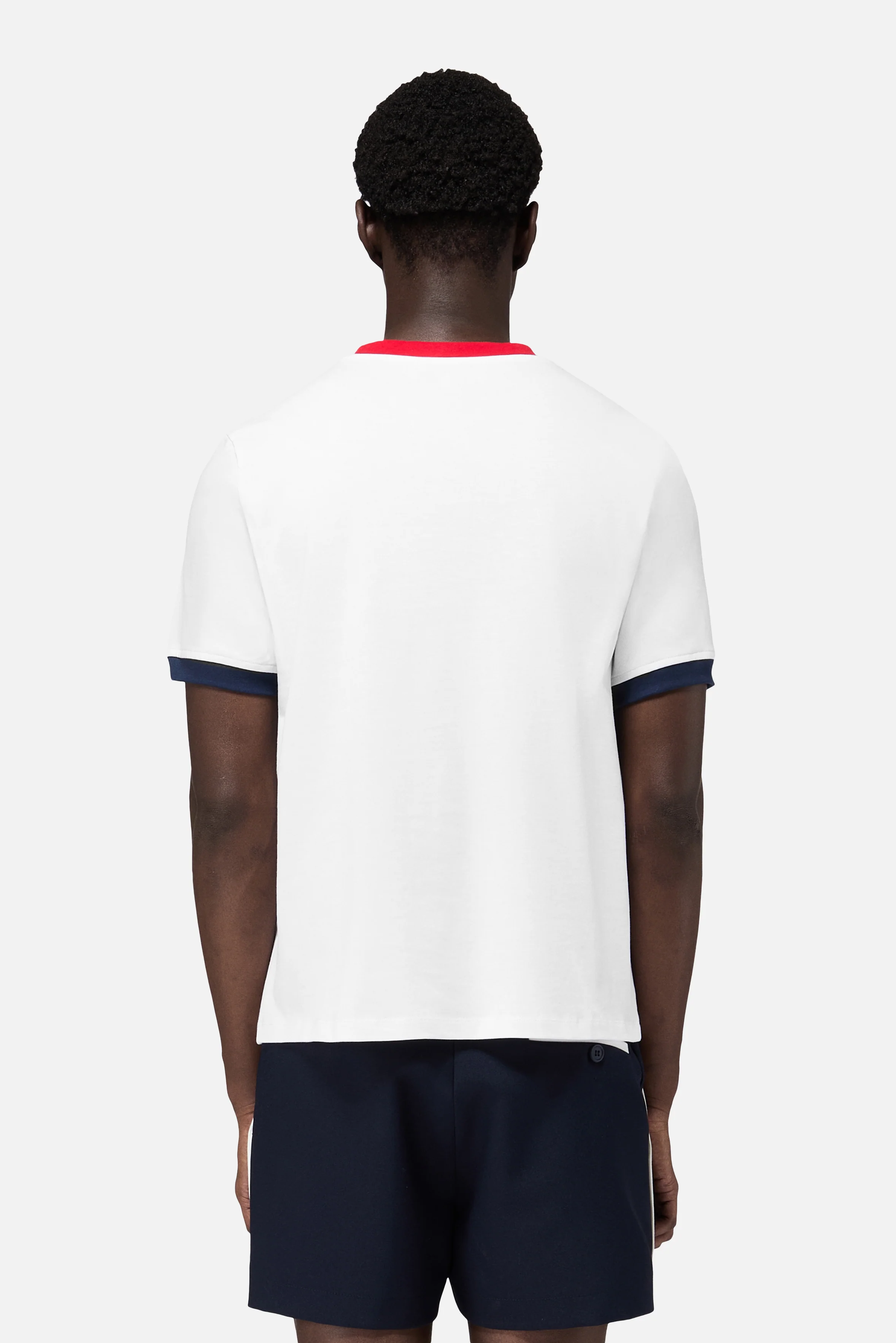 Contrast Trims Angels Patch Regular T-Shirt White - Image 3