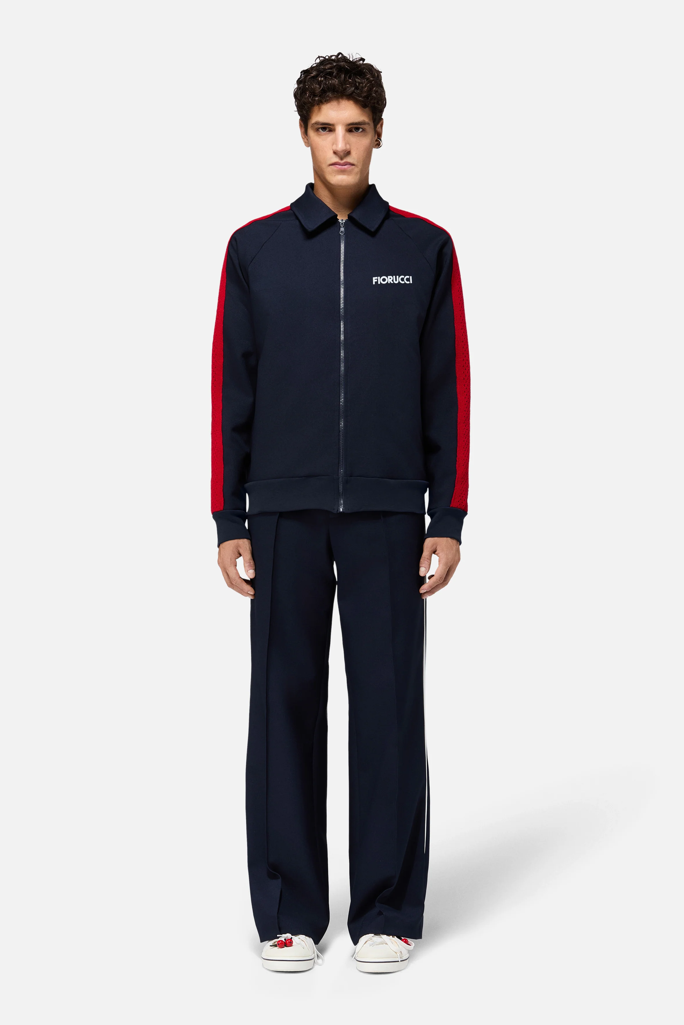 Double Angels Collared Jacket Navy - Image 4