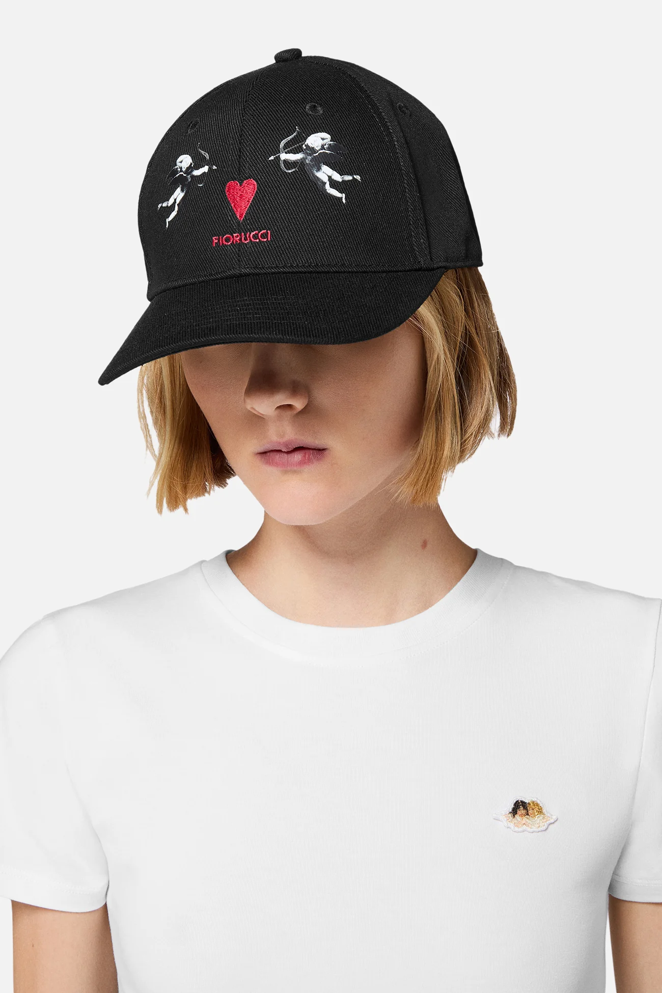 Double Angels Logo Cap Black - Image 4