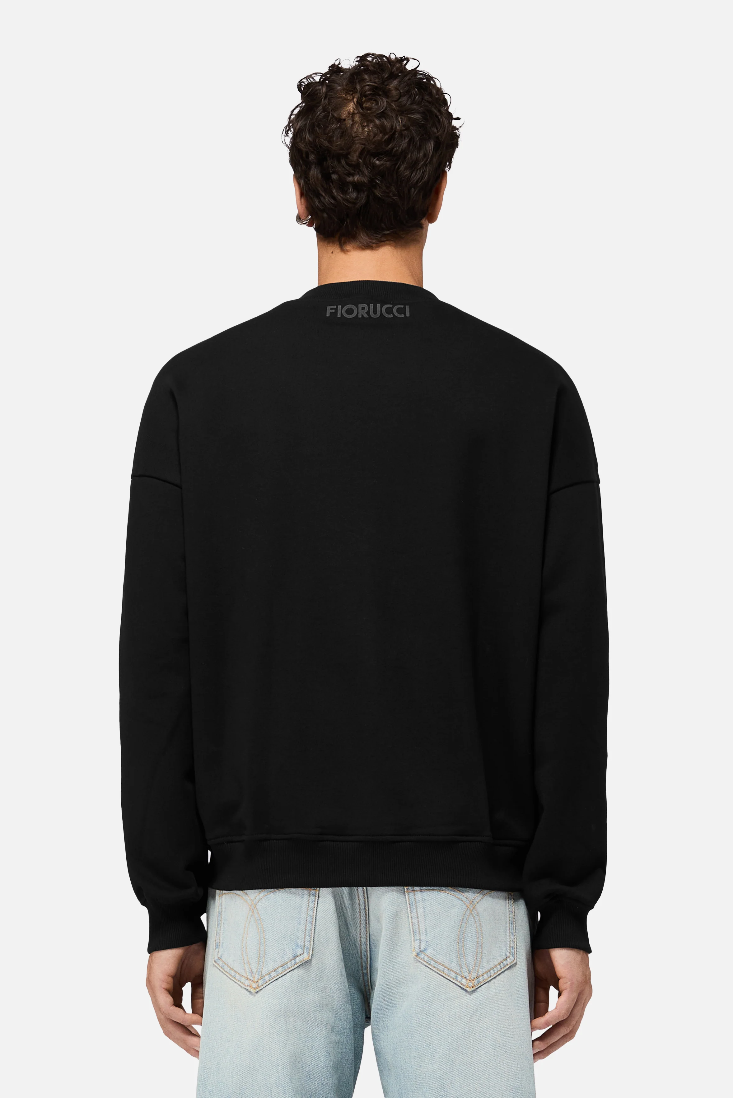 Double Angels Relaxed Sweatshirt Black - Image 3