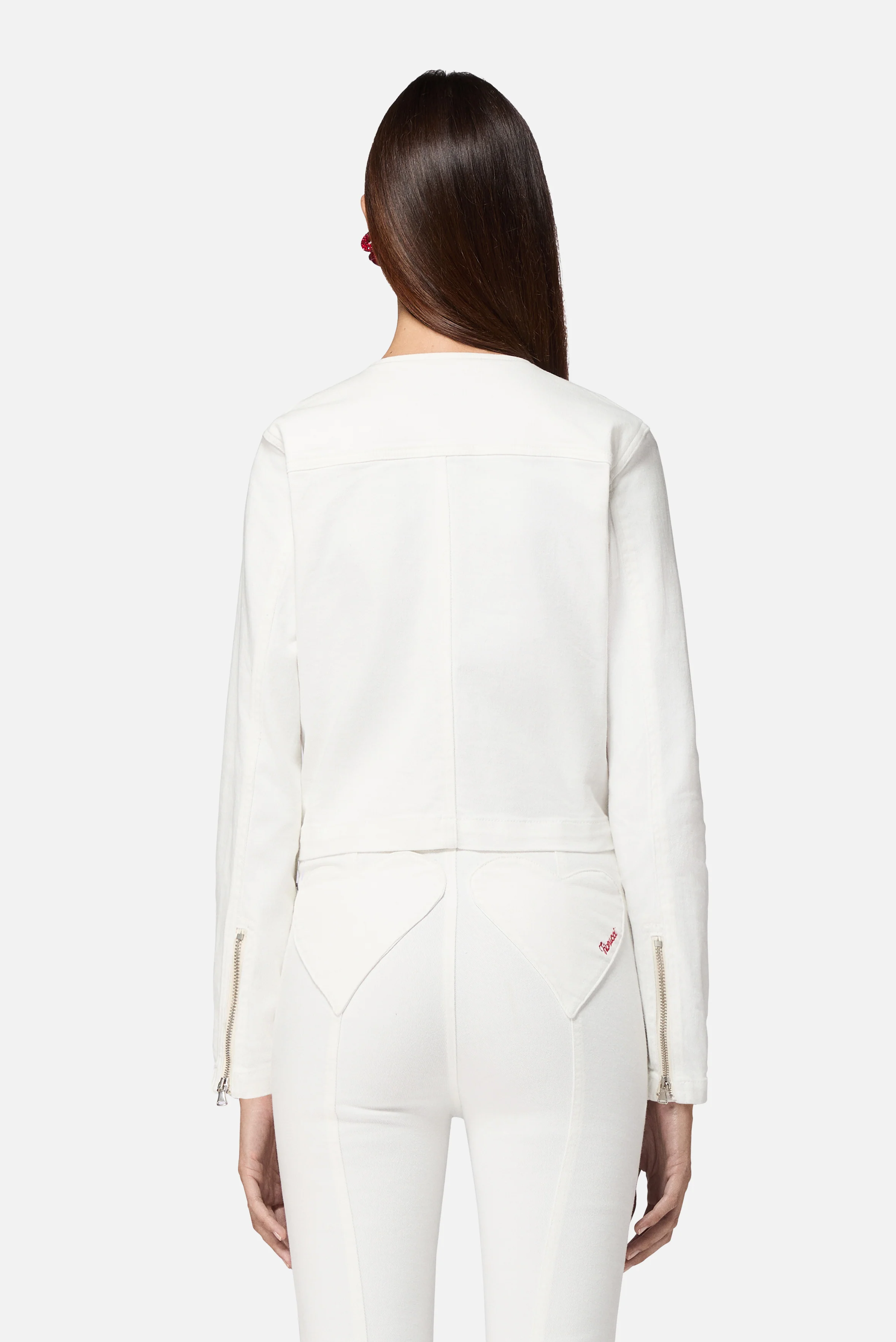 Double Heart Jacket White - Image 3