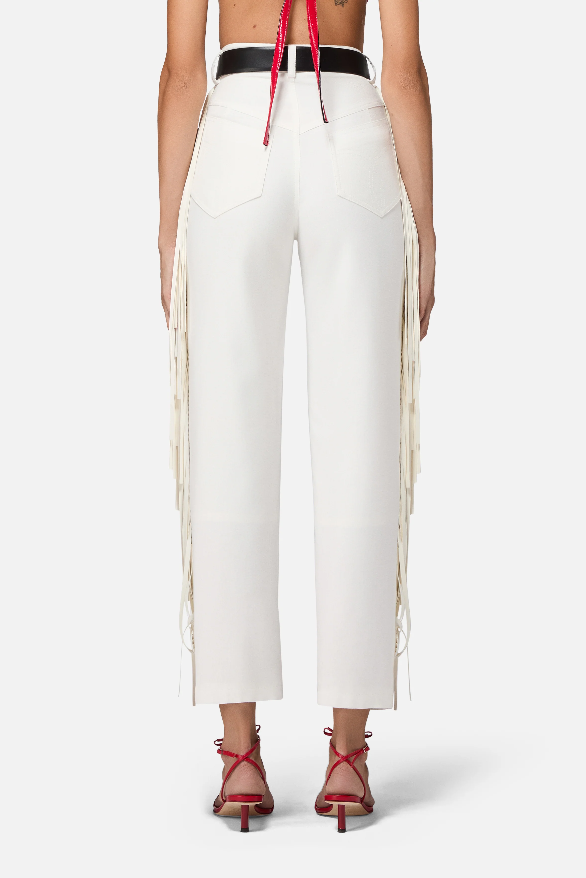 Fringe Trousers White - Image 4