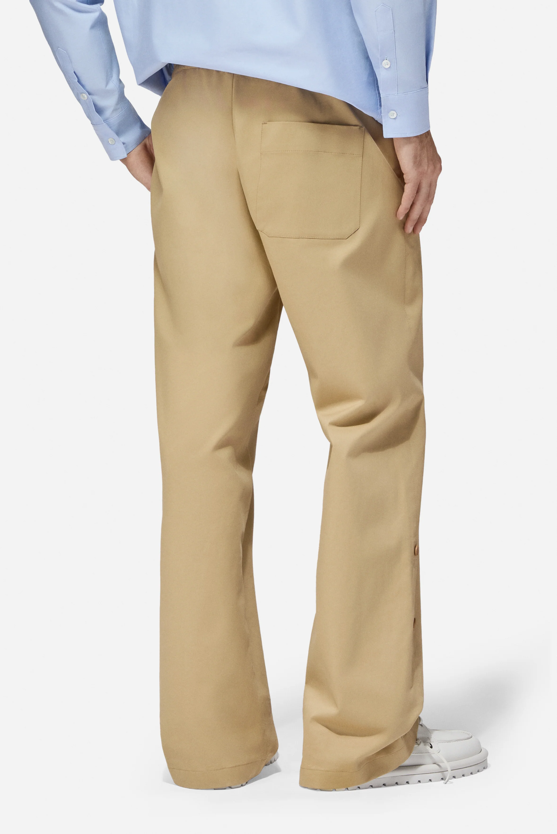 Gabardine Trousers Beige - Image 3
