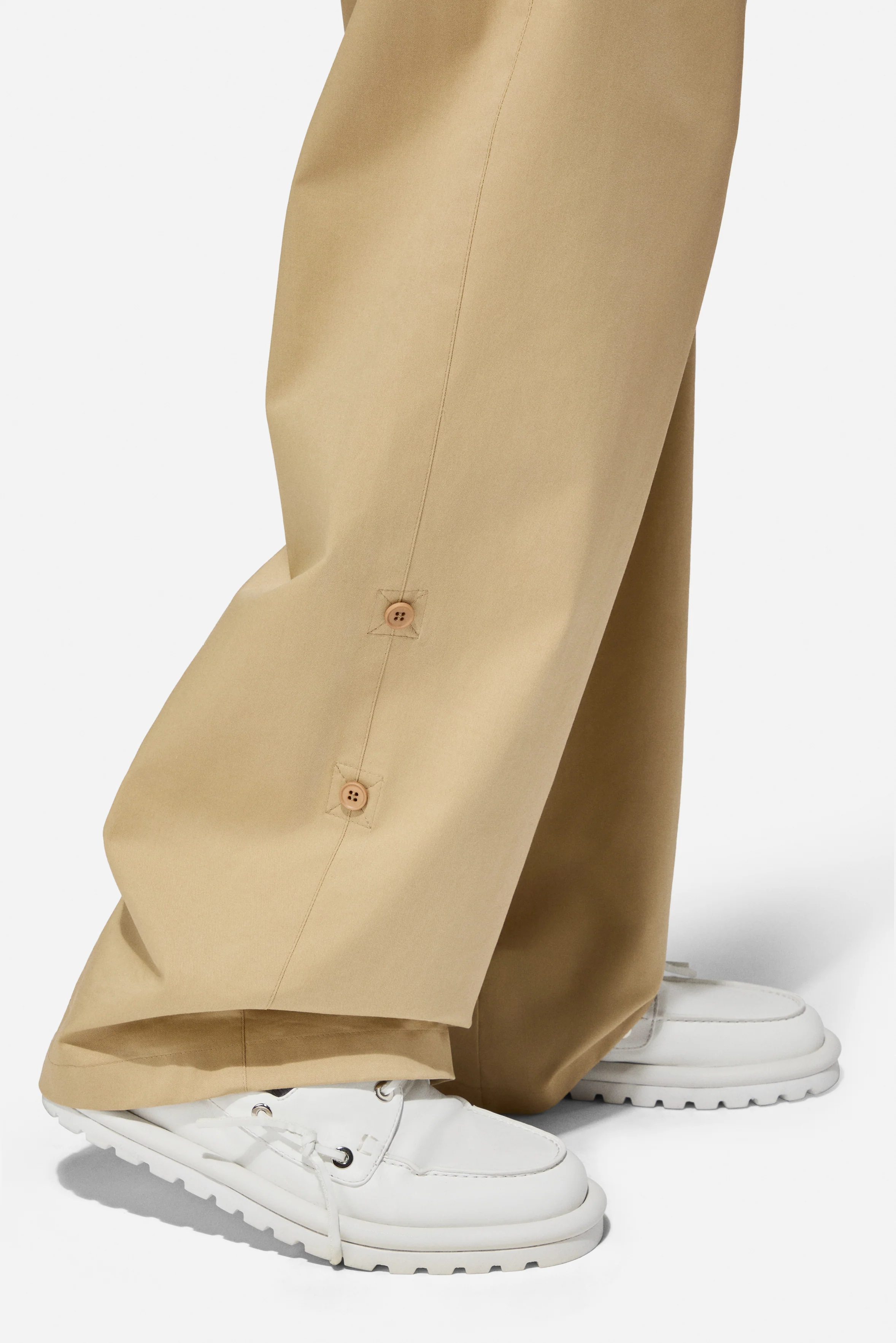 Gabardine Trousers Beige - Image 4