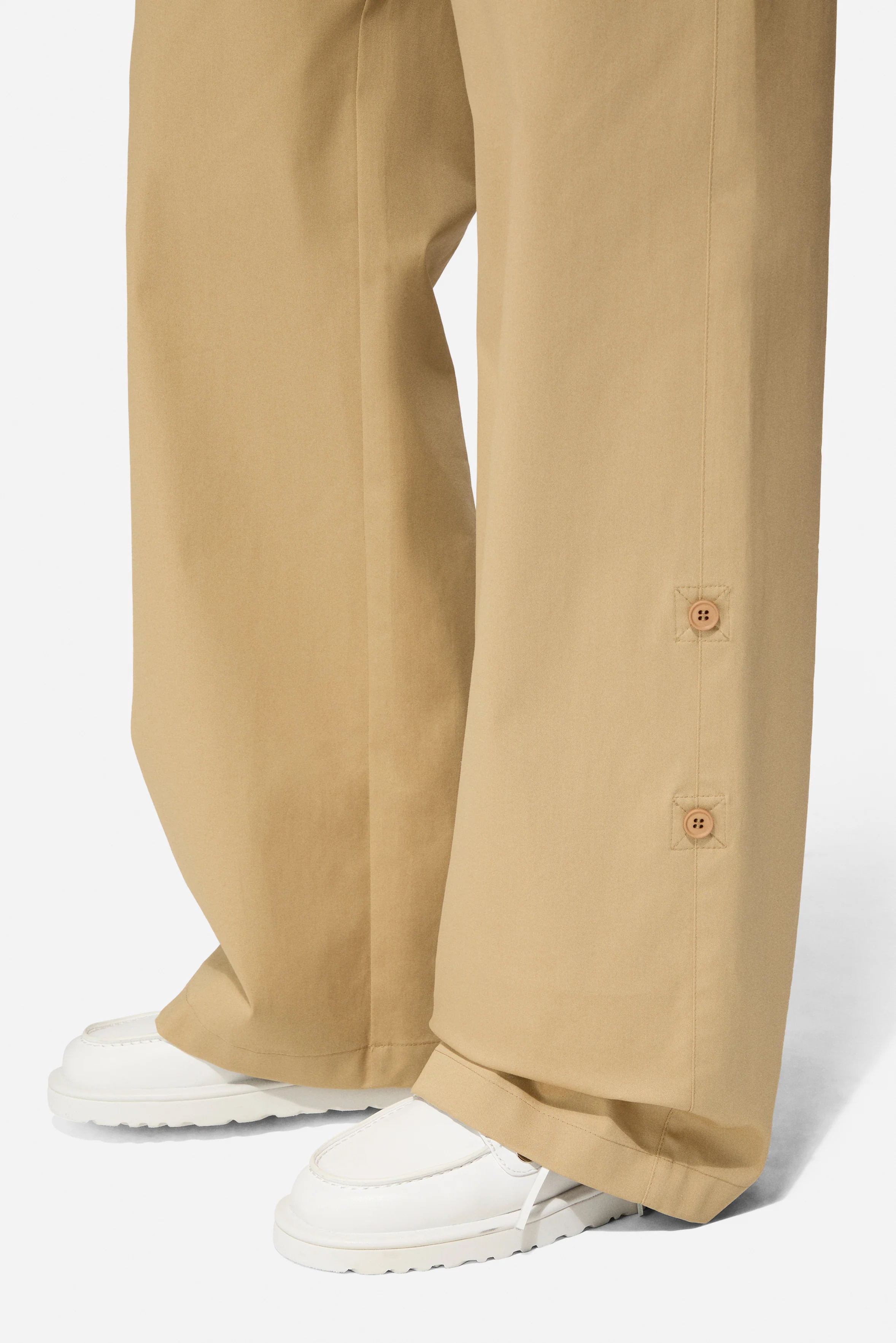 Gabardine Trousers Beige - Image 4