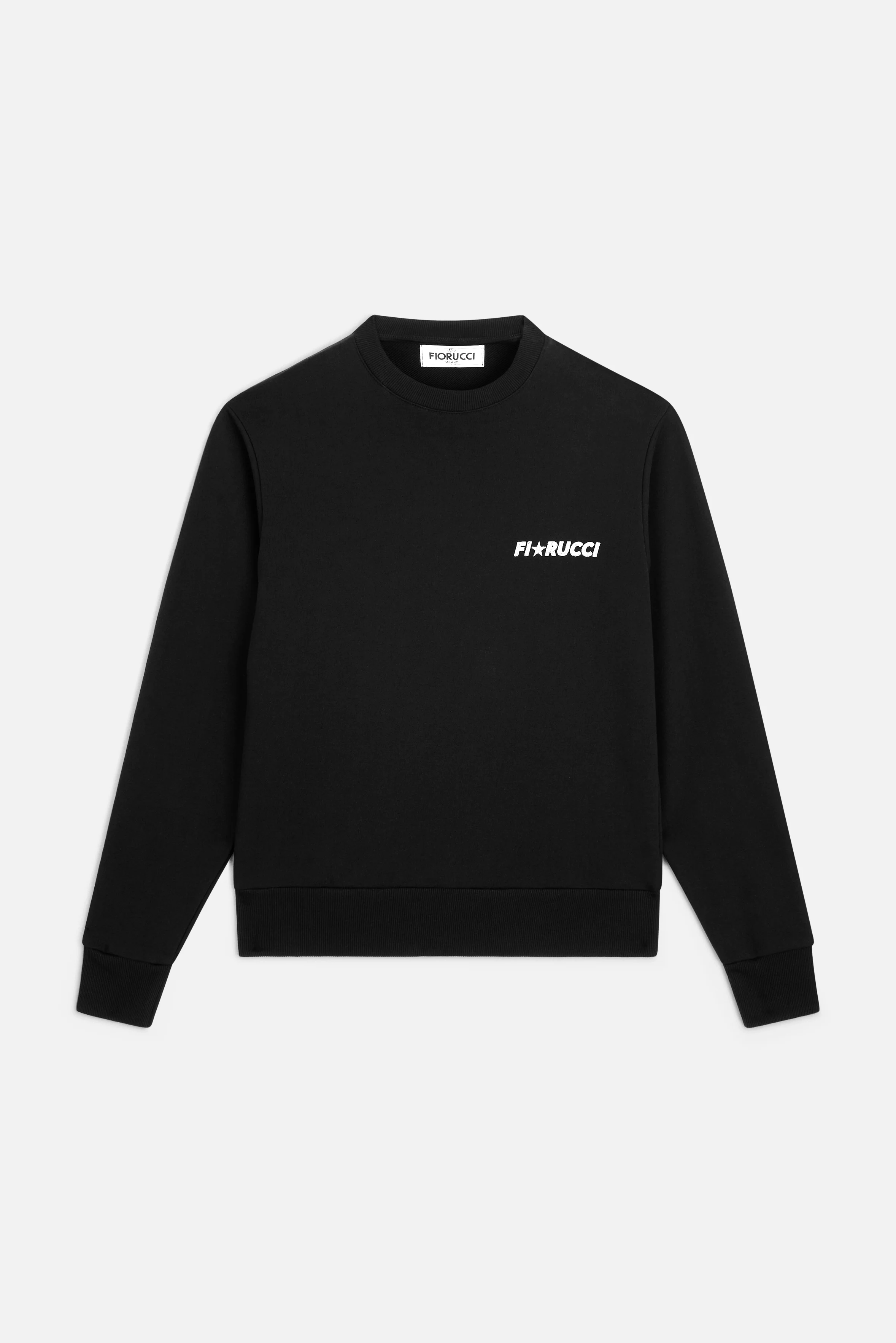 Glitter Star Logo Regular Sweatshirt Black