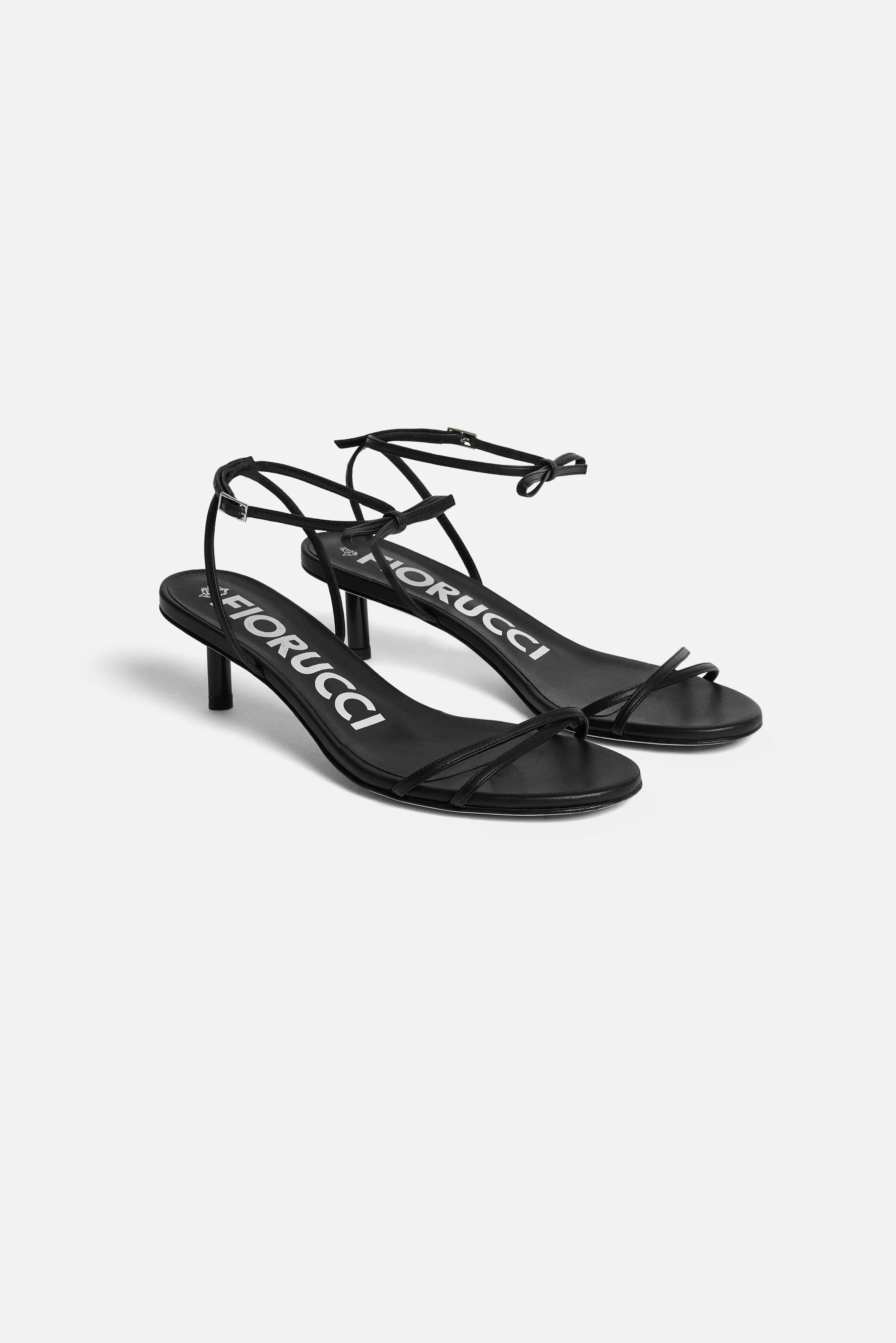 Leather Kitten Heels Black - Image 3