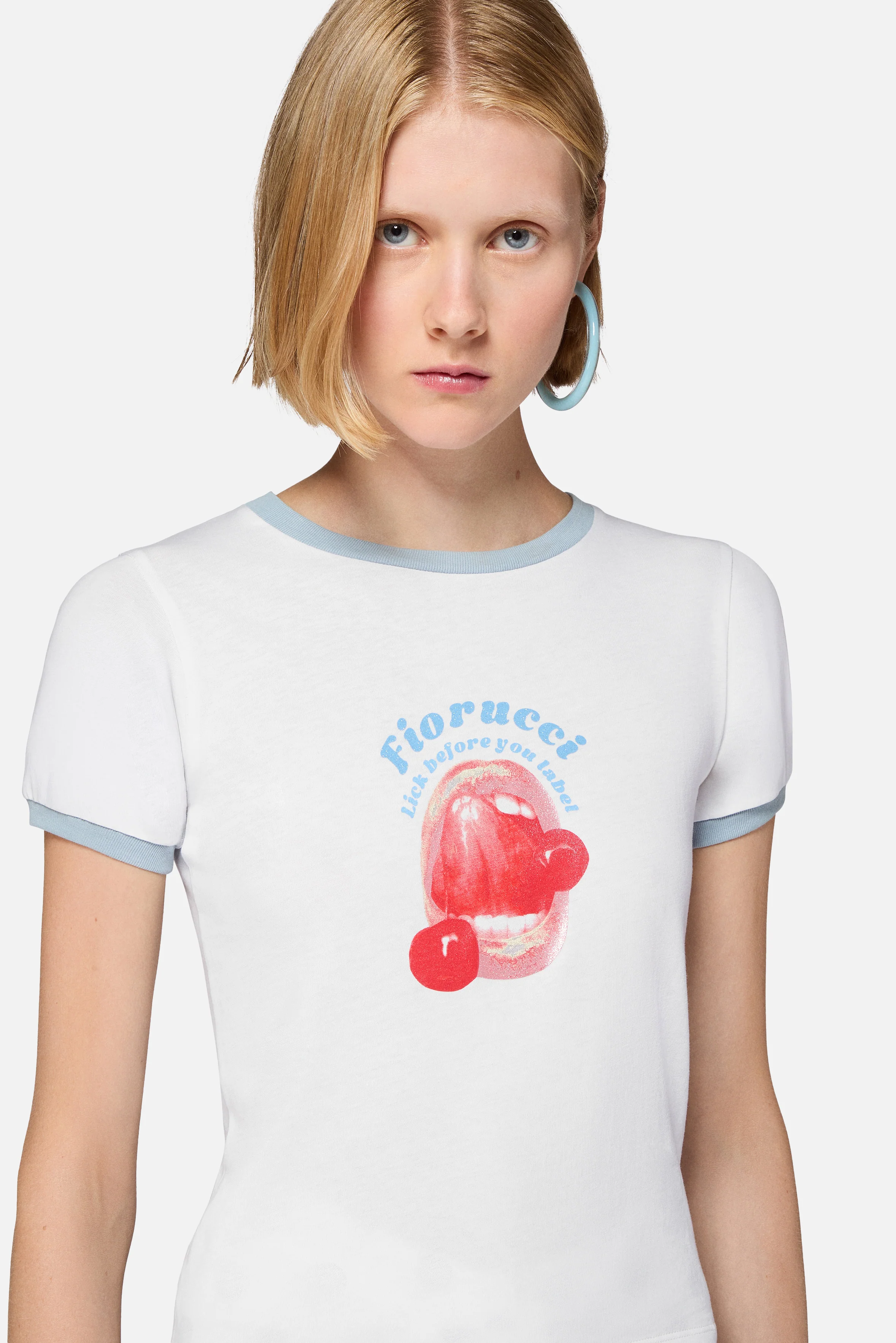 Lick Before You Label Baby T-Shirt White - Image 4