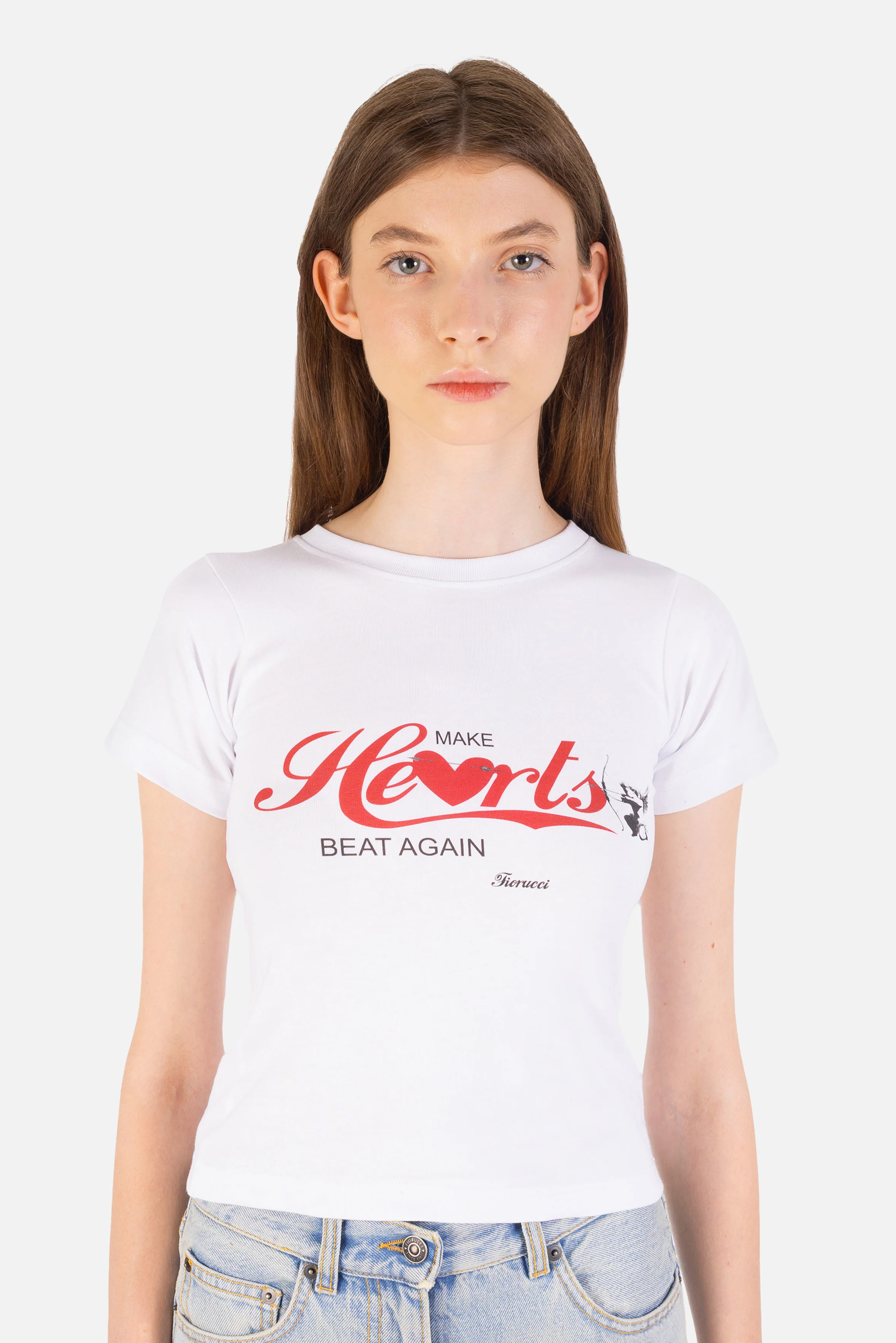 Make Hearts Beat Again Baby T-Shirt White - Image 3