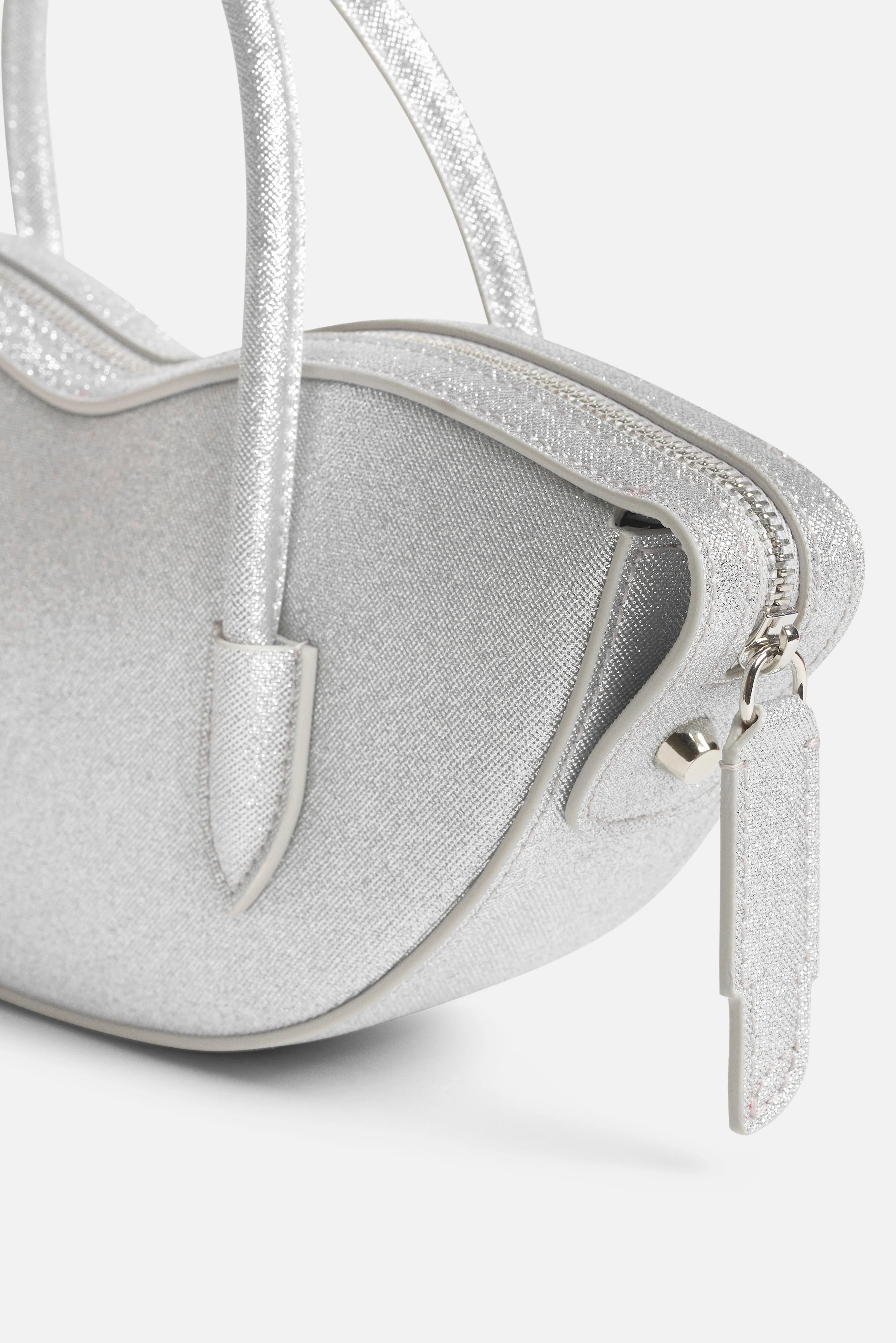 Mini Lips Bag Glitter Silver - Image 4