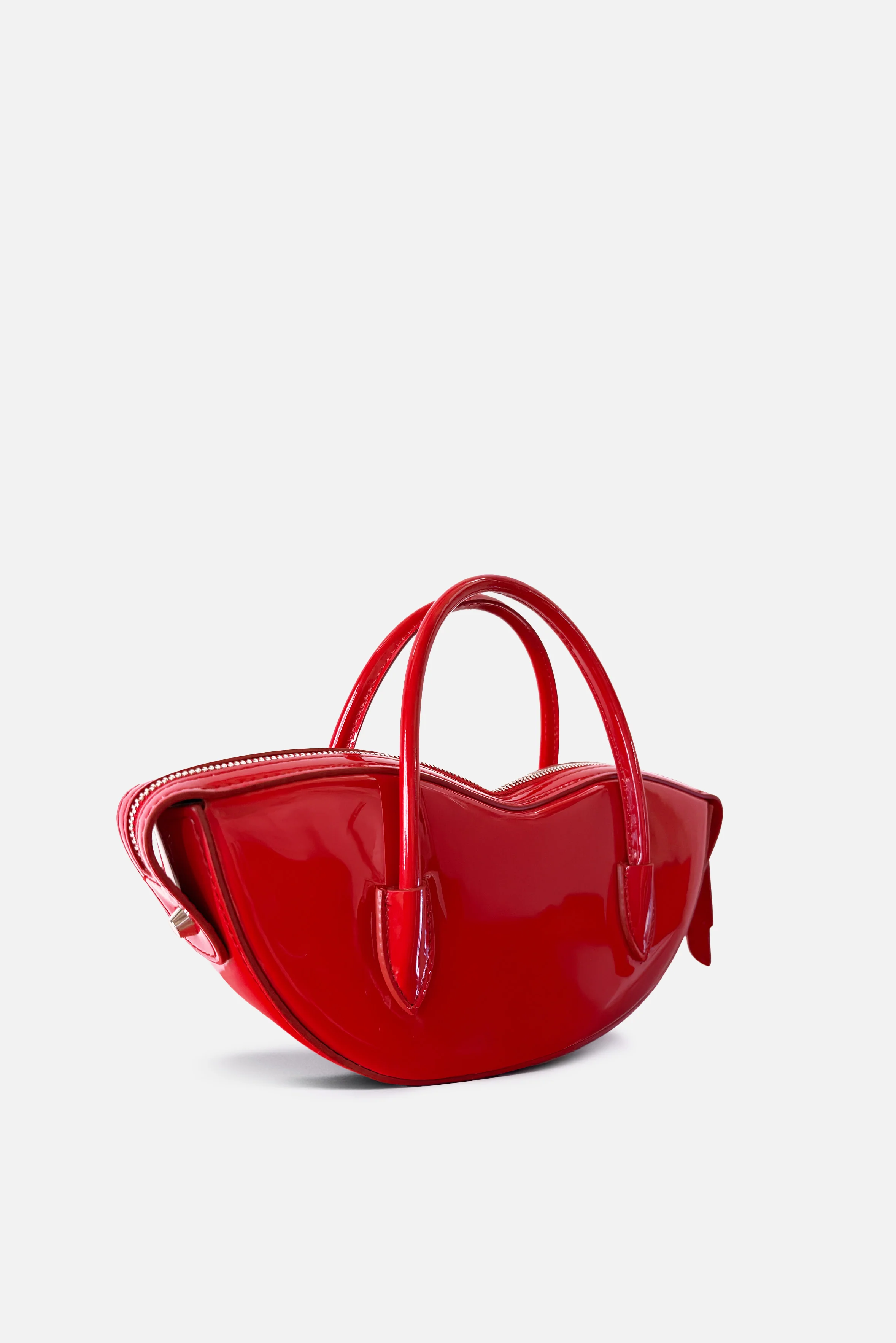 Mini Lips Bag Vinyl Red - Image 4