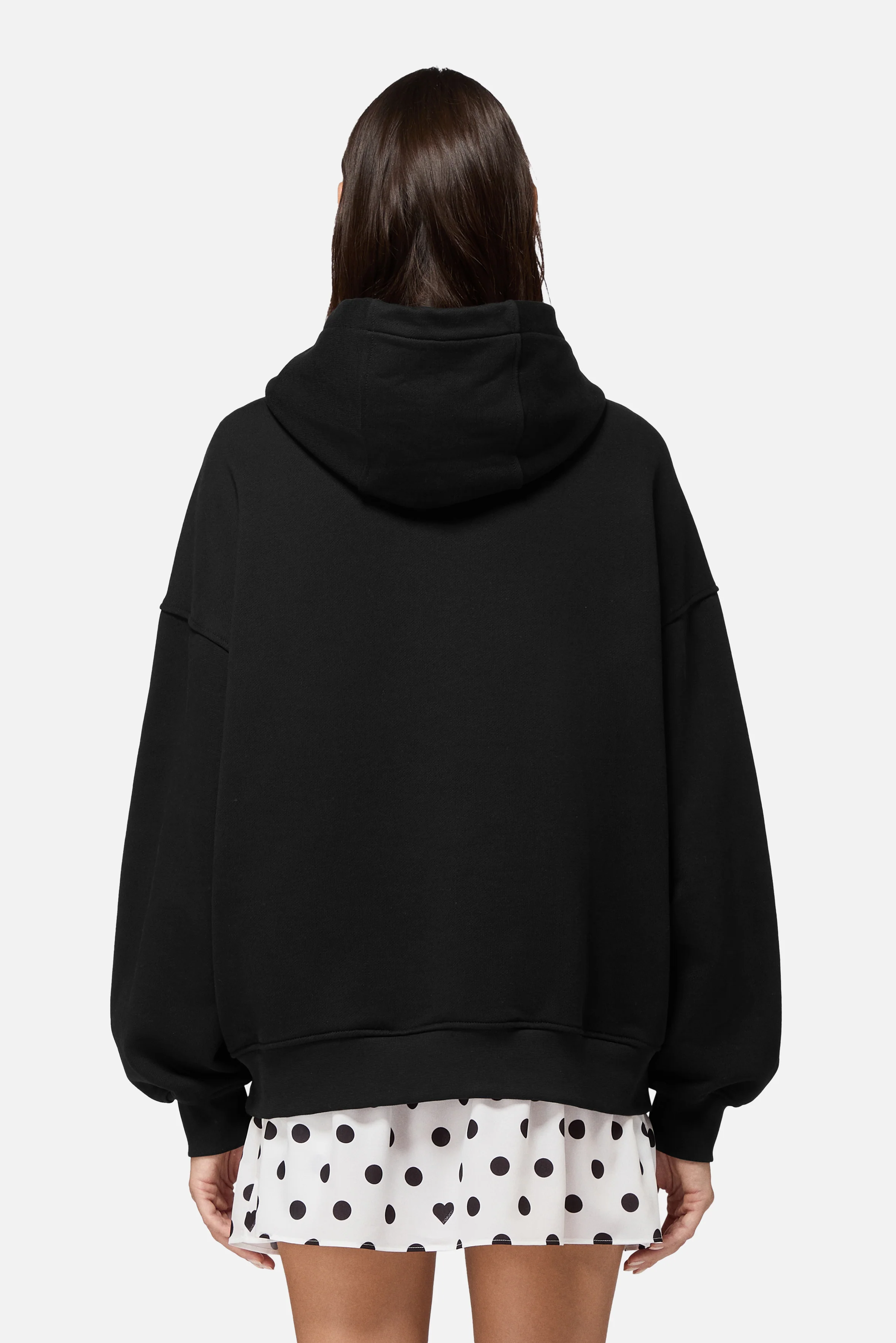 Pin Up Logo Relaxed Hoodie Black - Image 4