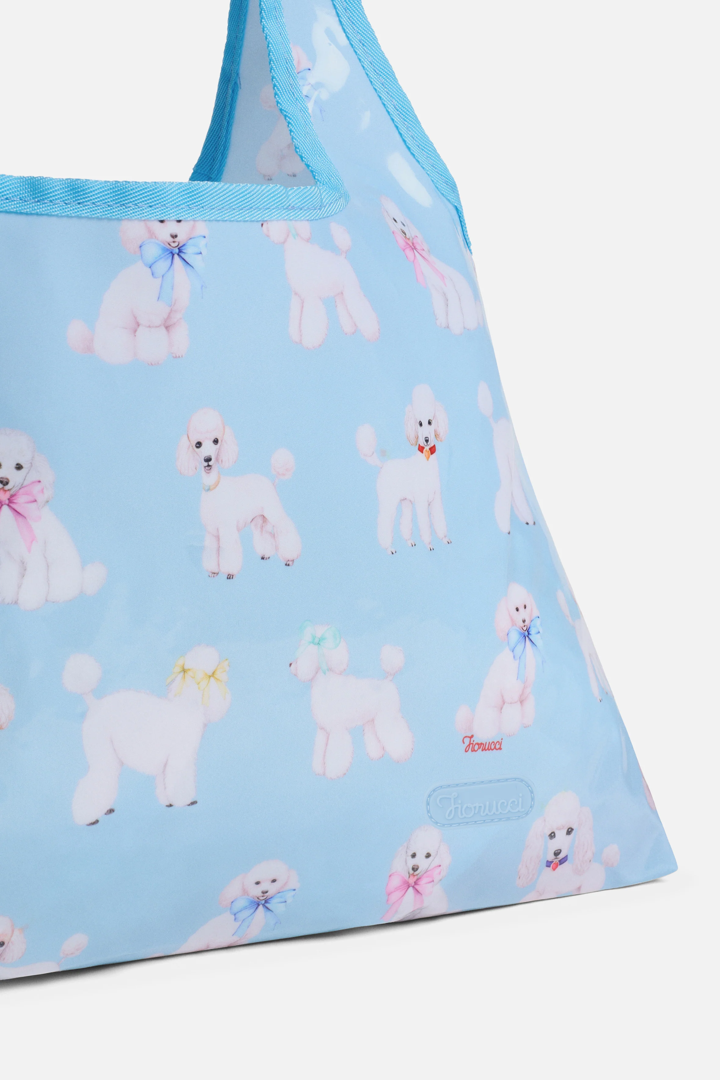 Poodle Hobo Bag Light Blue - Image 6