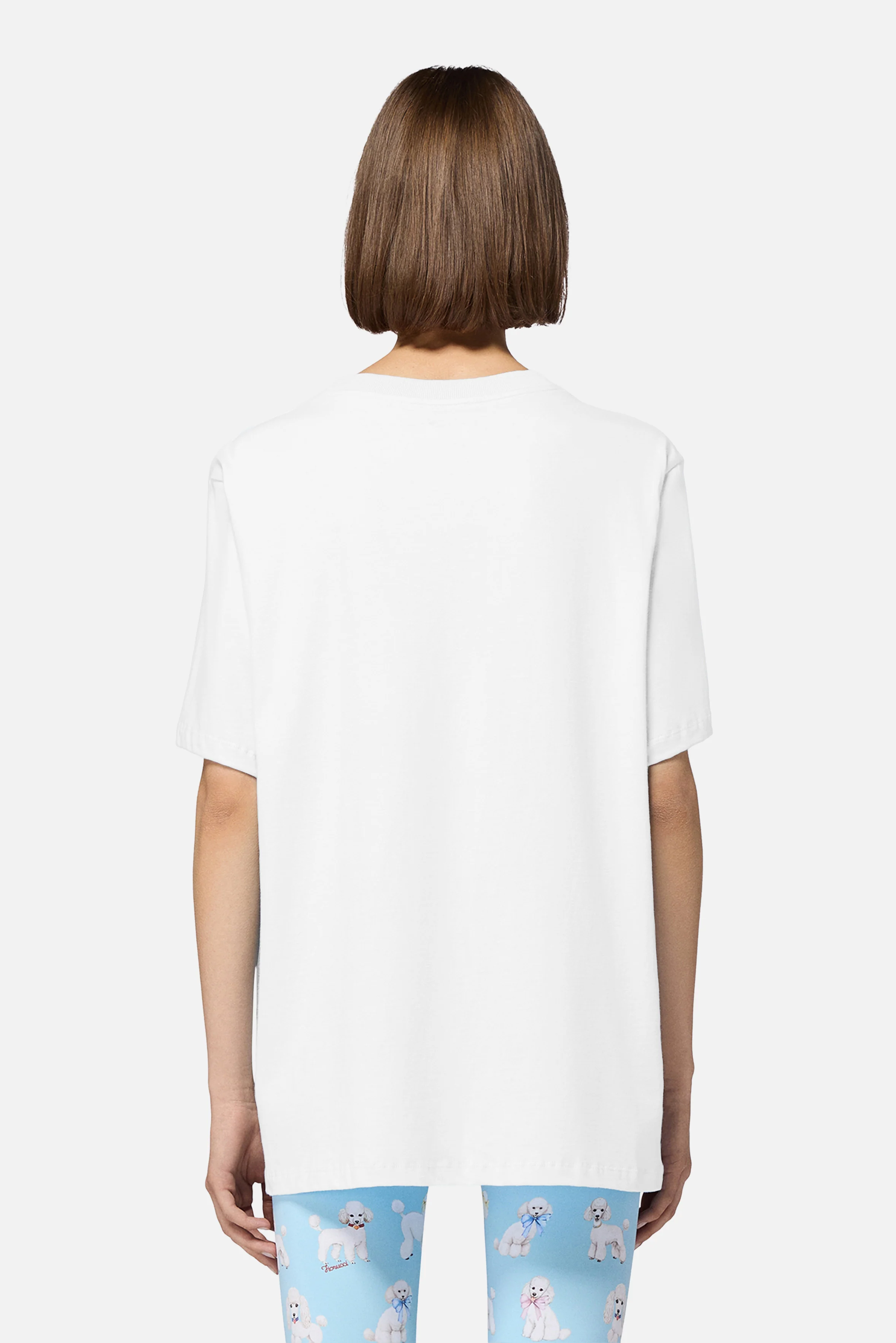Poodle Logo Regular T-Shirt White - Image 3