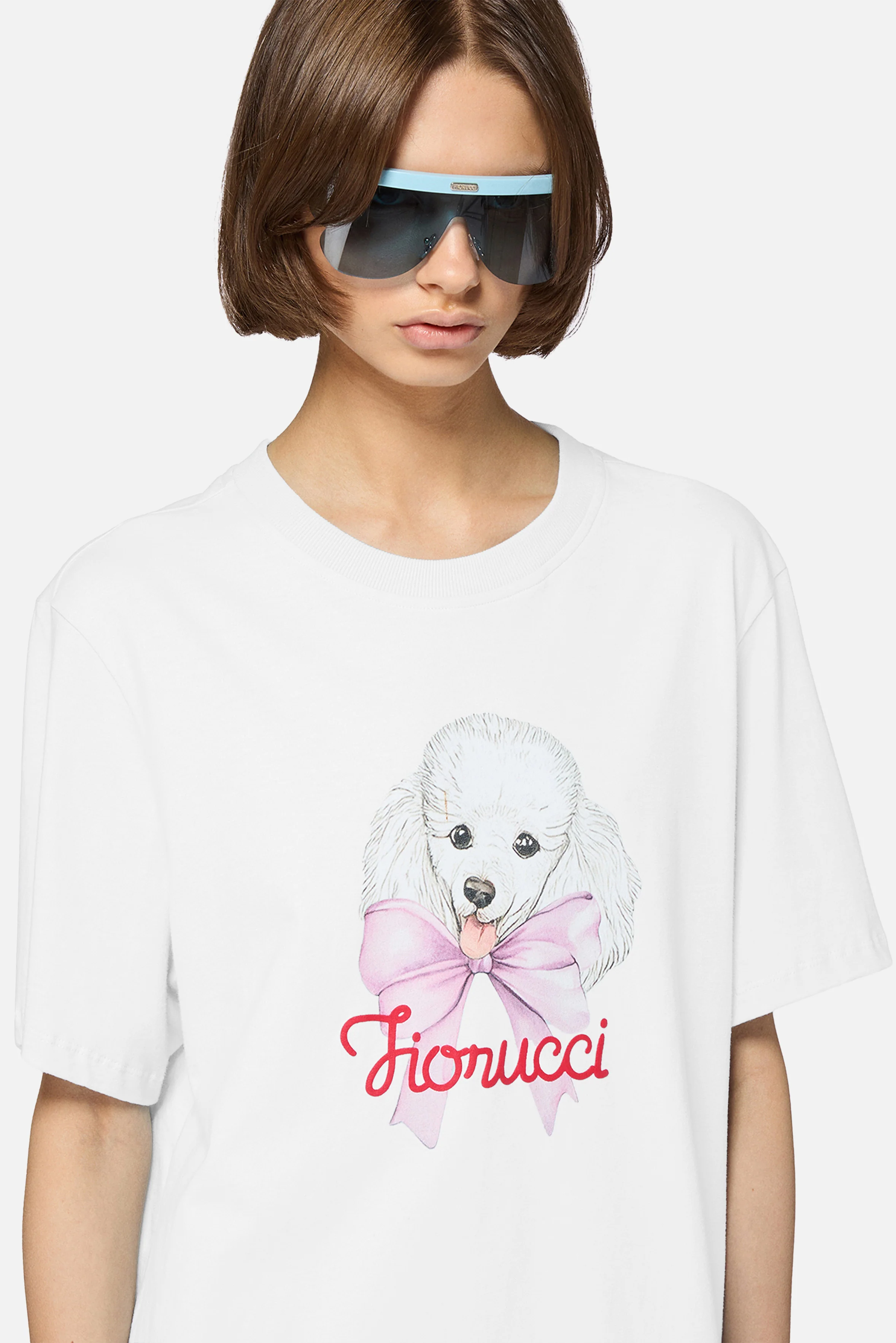 Poodle Logo Regular T-Shirt White - Image 4