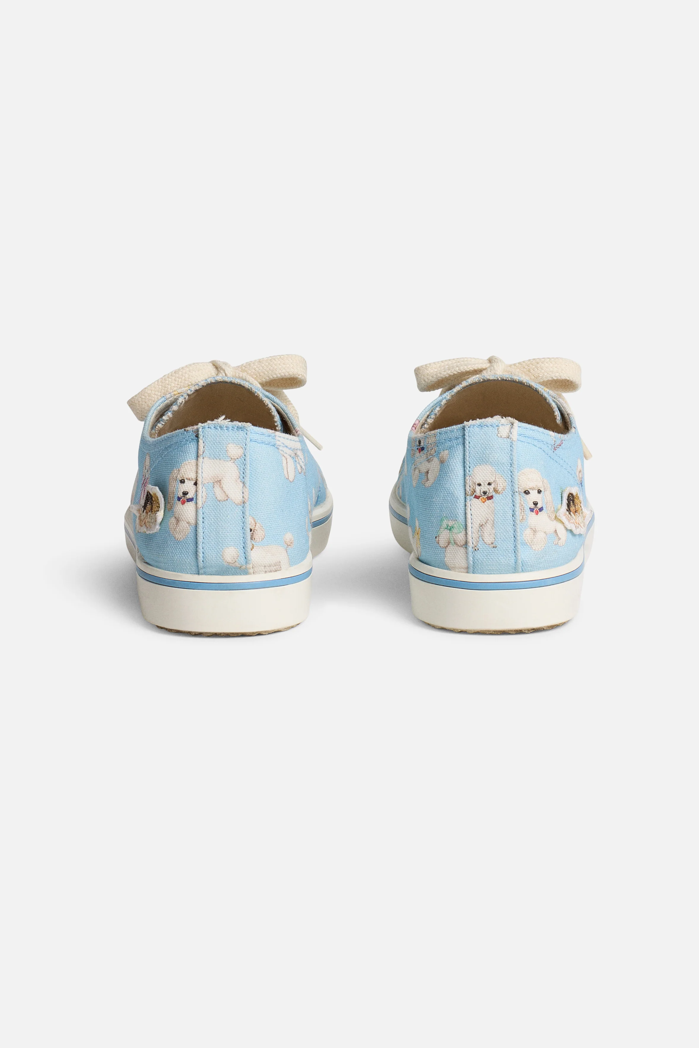 Poodle Print Sneakers Light Blue - Image 5