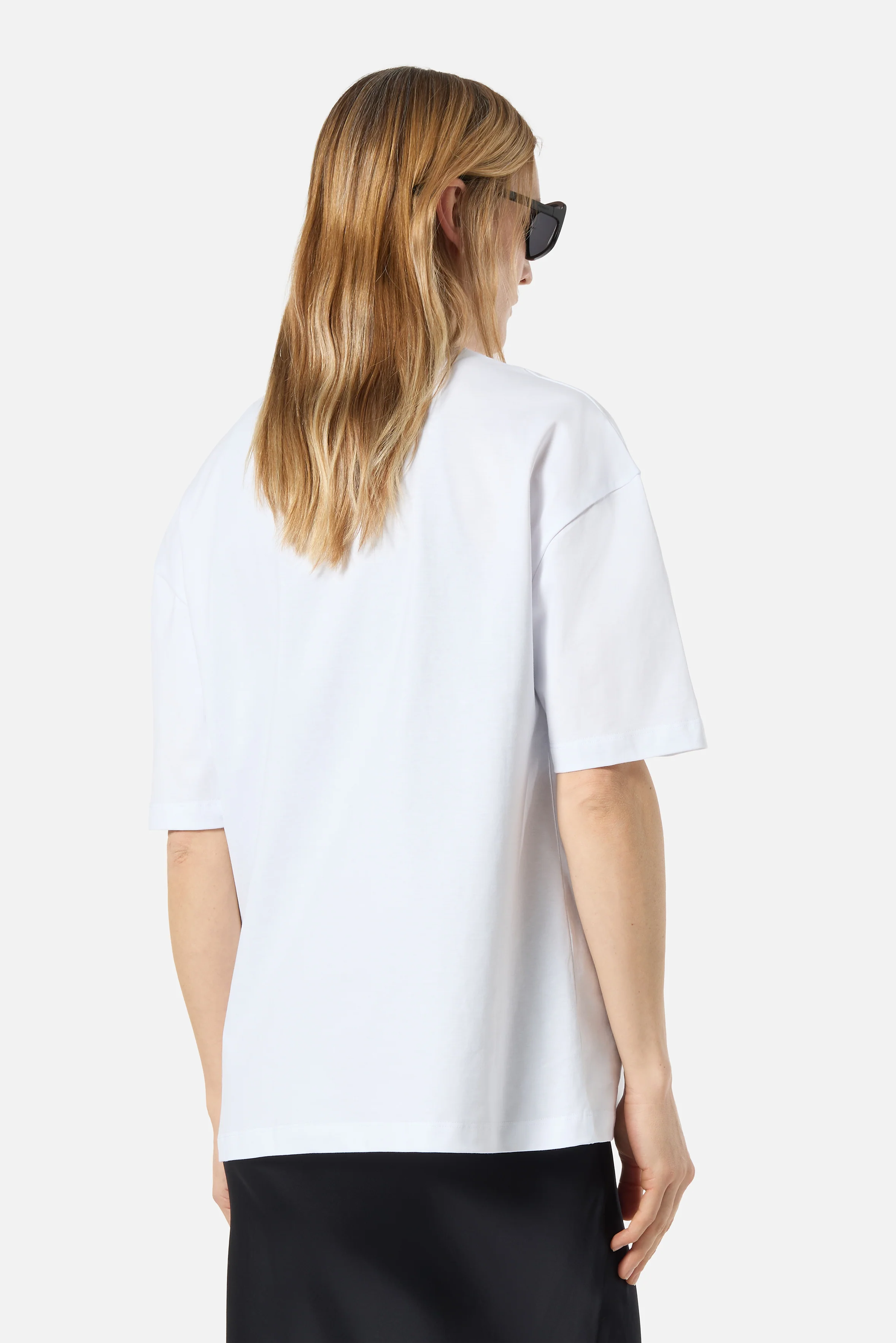 Popcorn Print Relaxed T-Shirt White - Image 4
