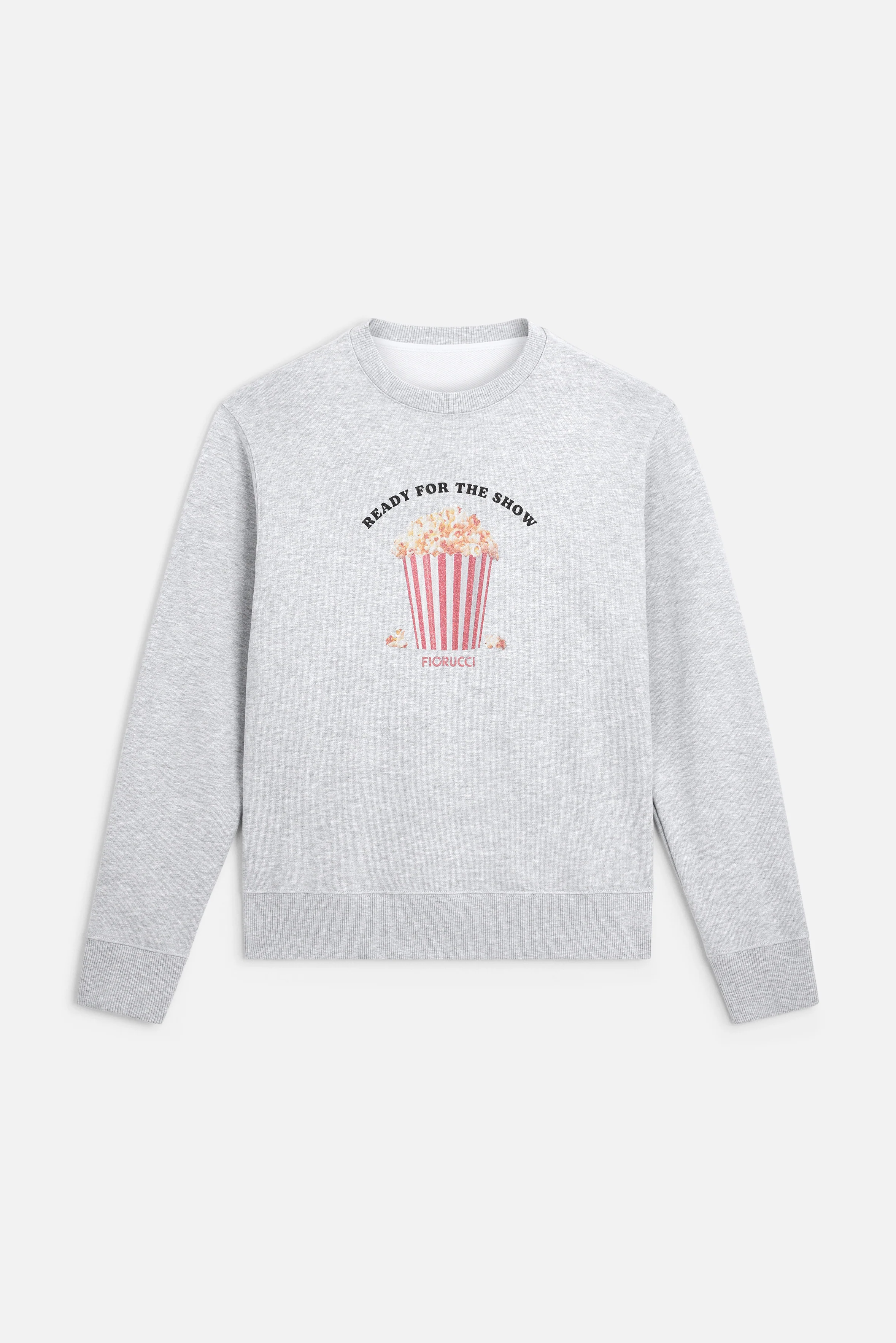 Popcorn Print Slim Sweatshirt Grey - Image 2