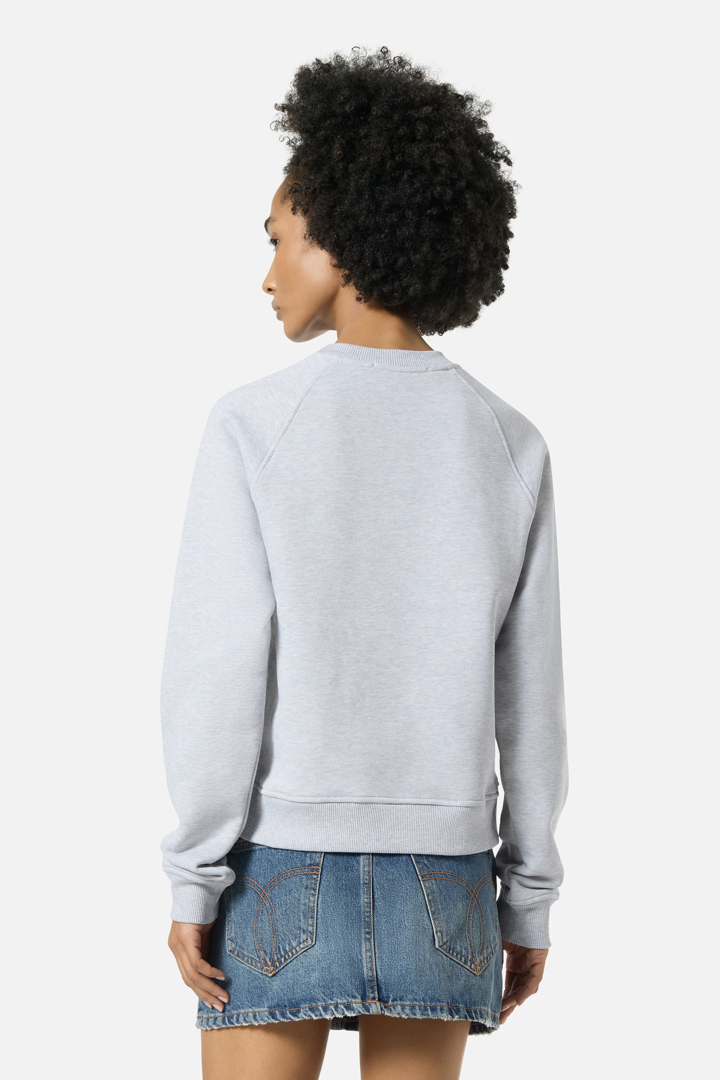 Popcorn Print Slim Sweatshirt Grey - Image 4