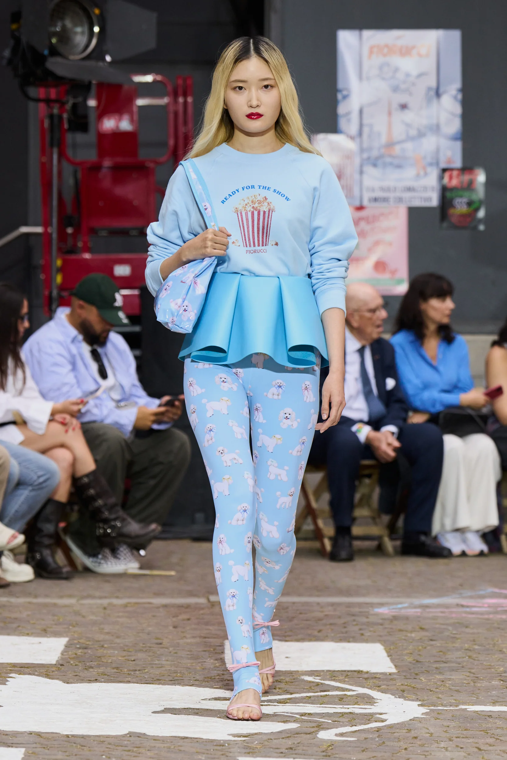 Popcorn Slim Sweatshirt Light Blue - Image 3