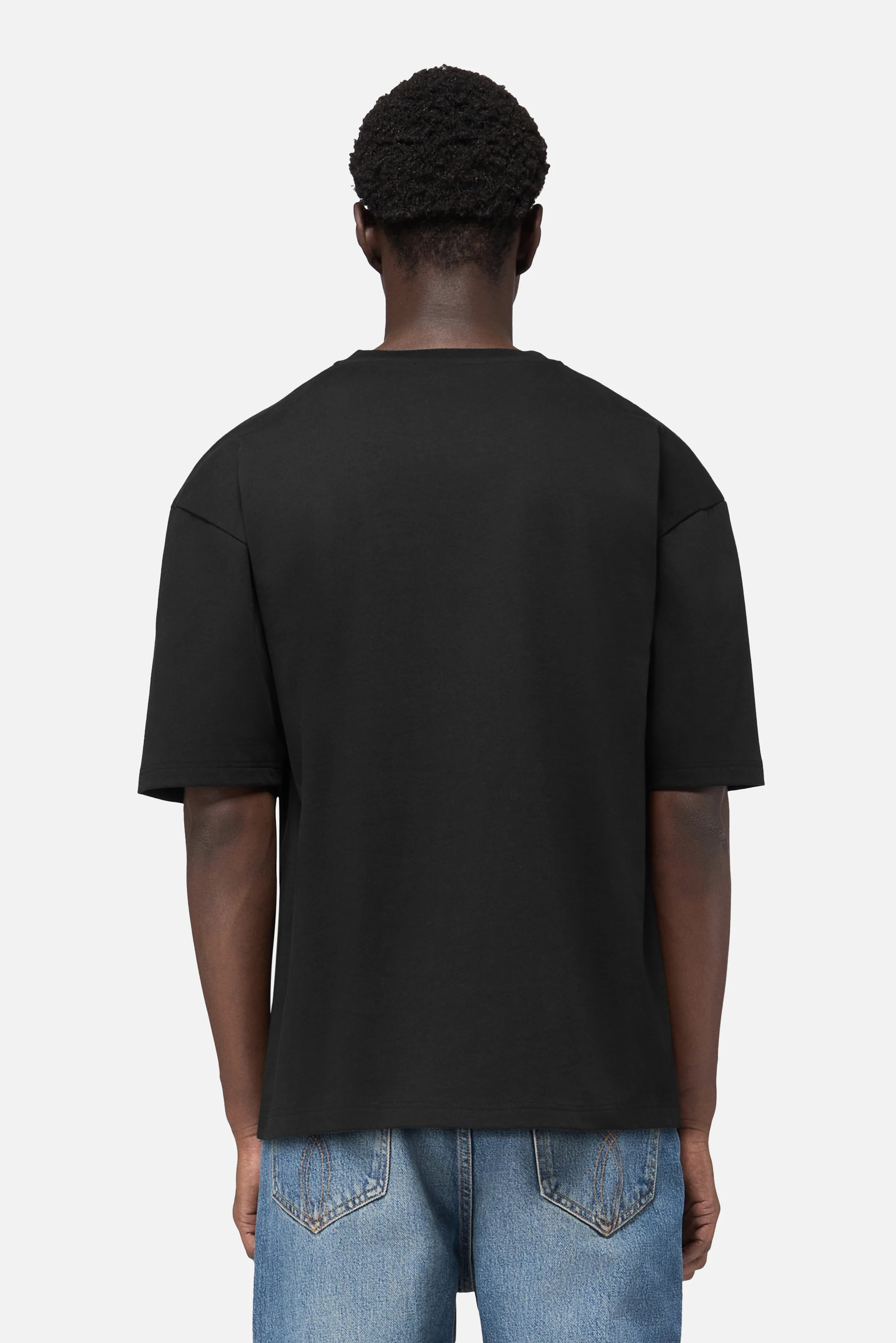 Rock Cupid Logo Relaxed T-Shirt Black - Image 4