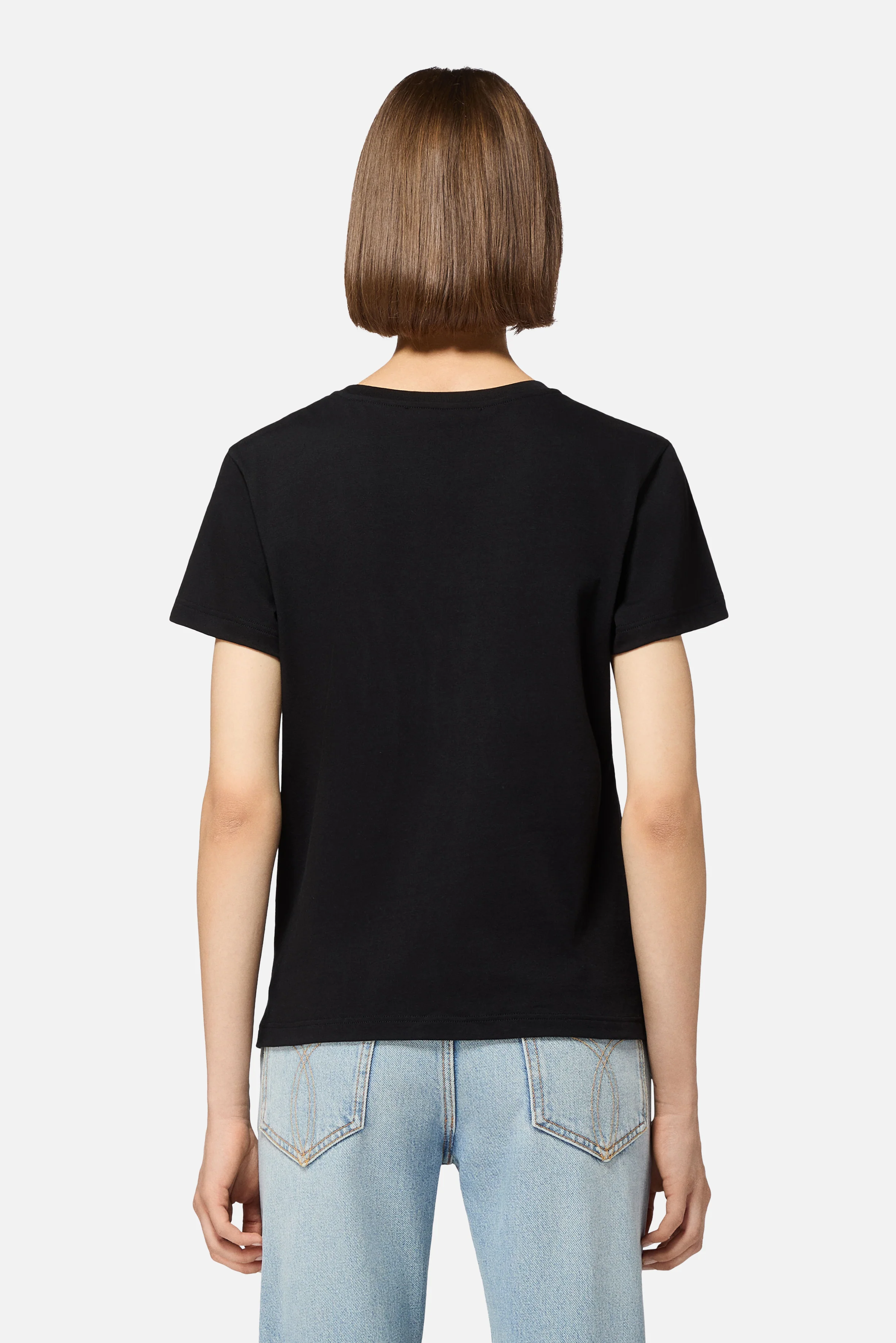 Rock Cupid Logo Slim T-Shirt Black - Image 3