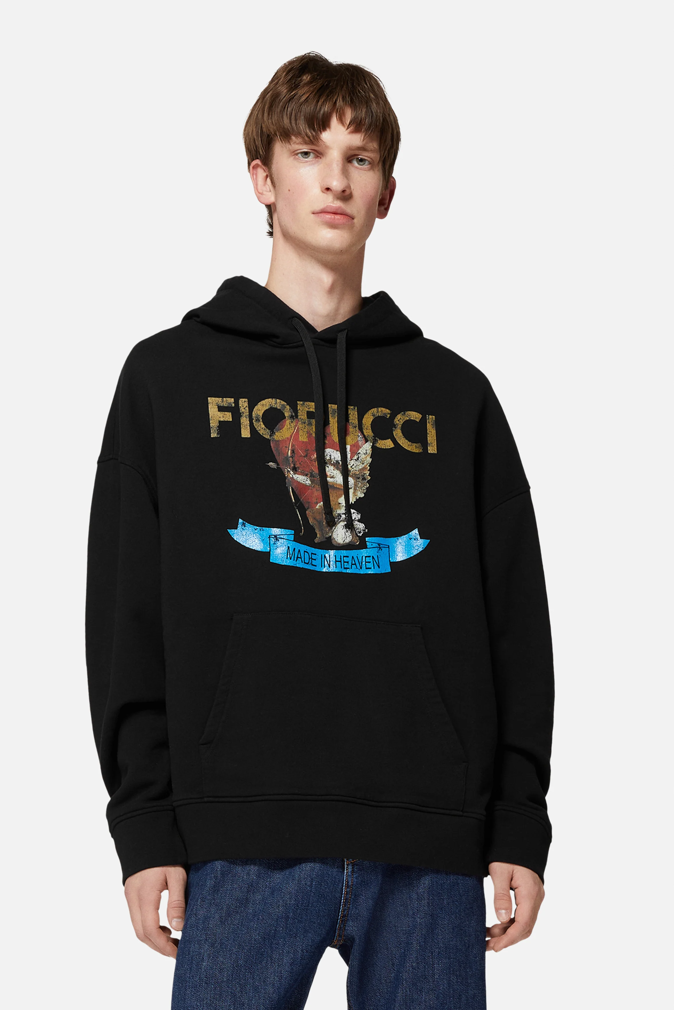 Rock Cupid Relaxed Hoodie Black - Image 4