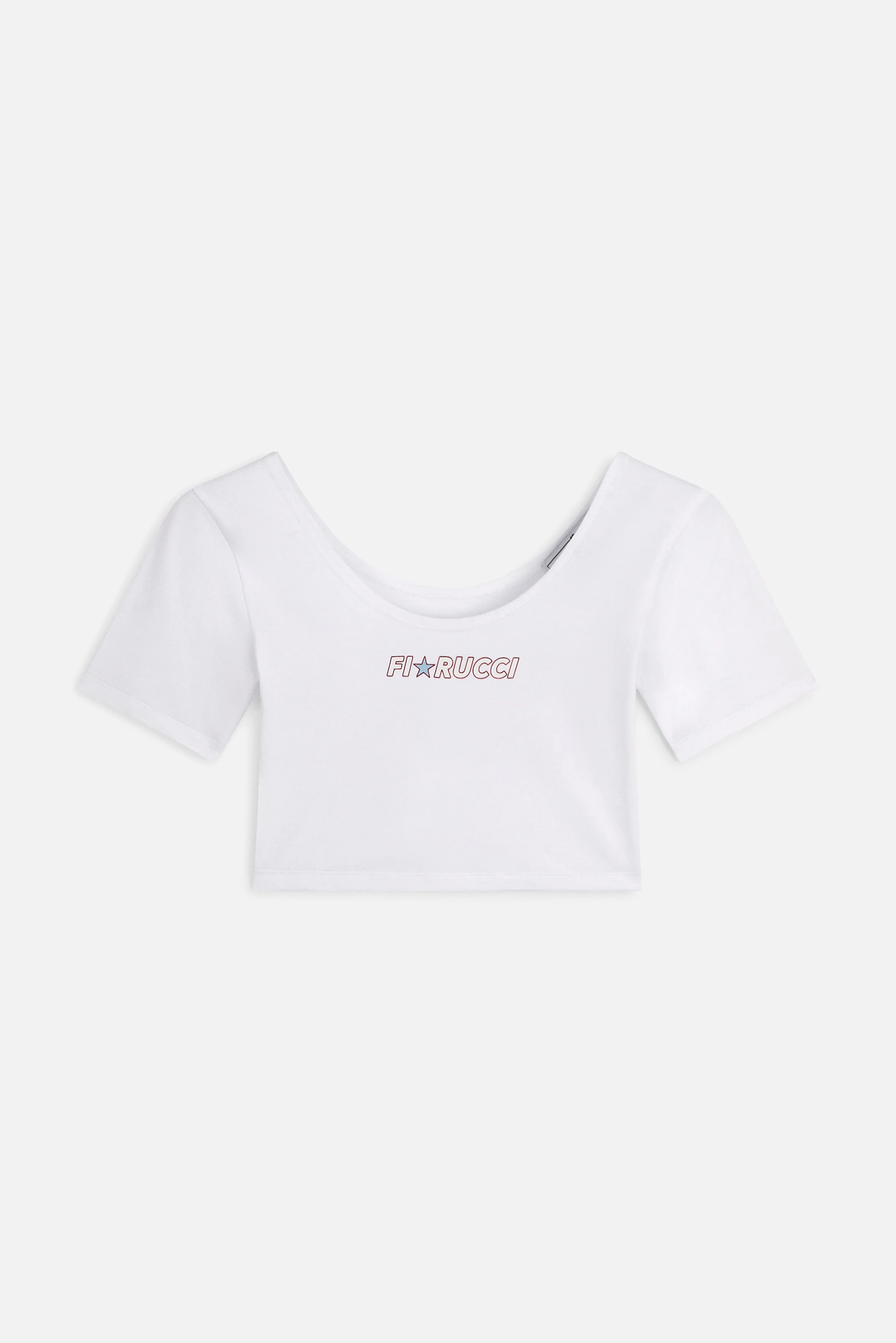 Star Logo Cropped T-Shirt White